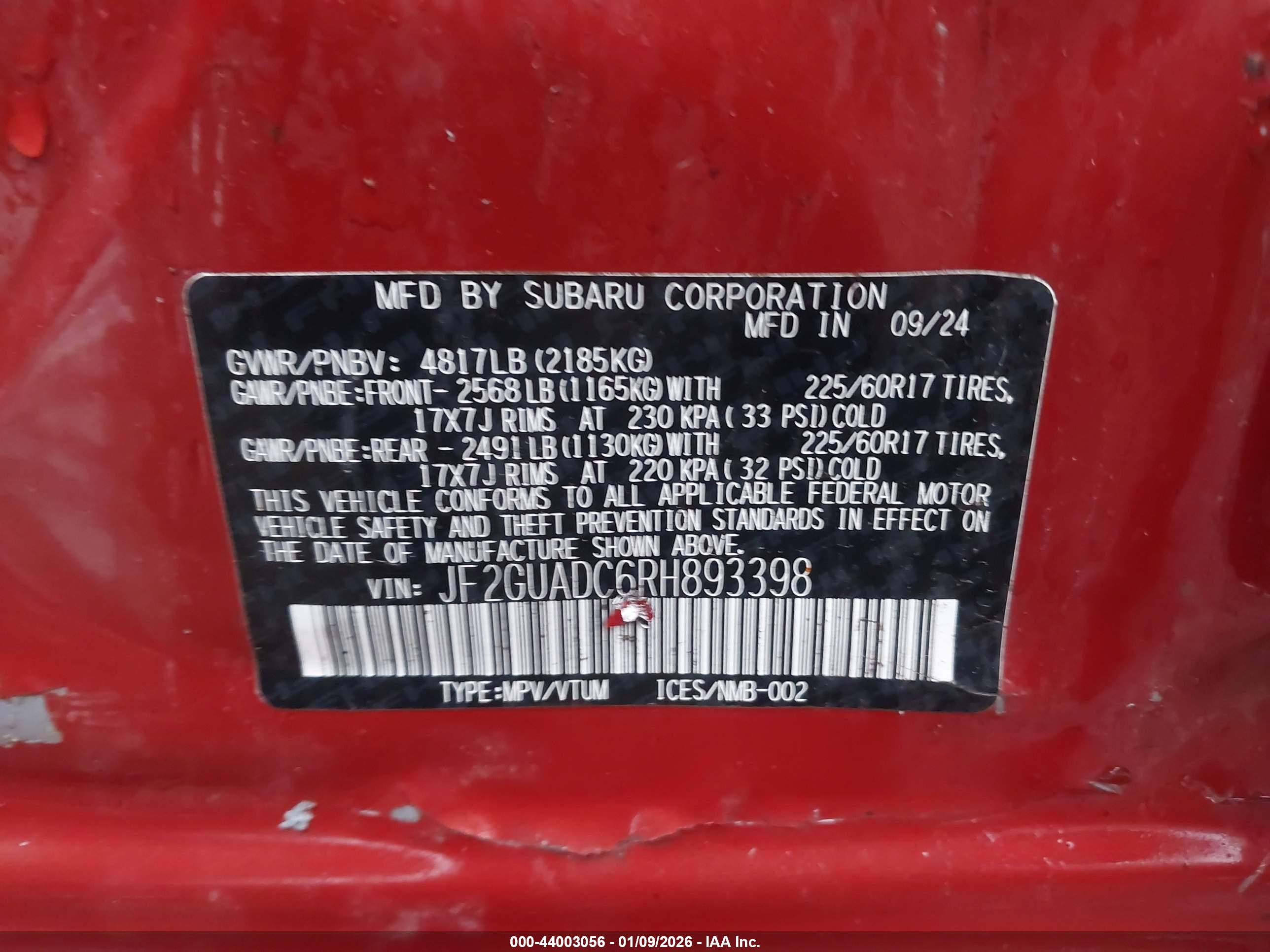 SUBARU CROSSTREK image 9