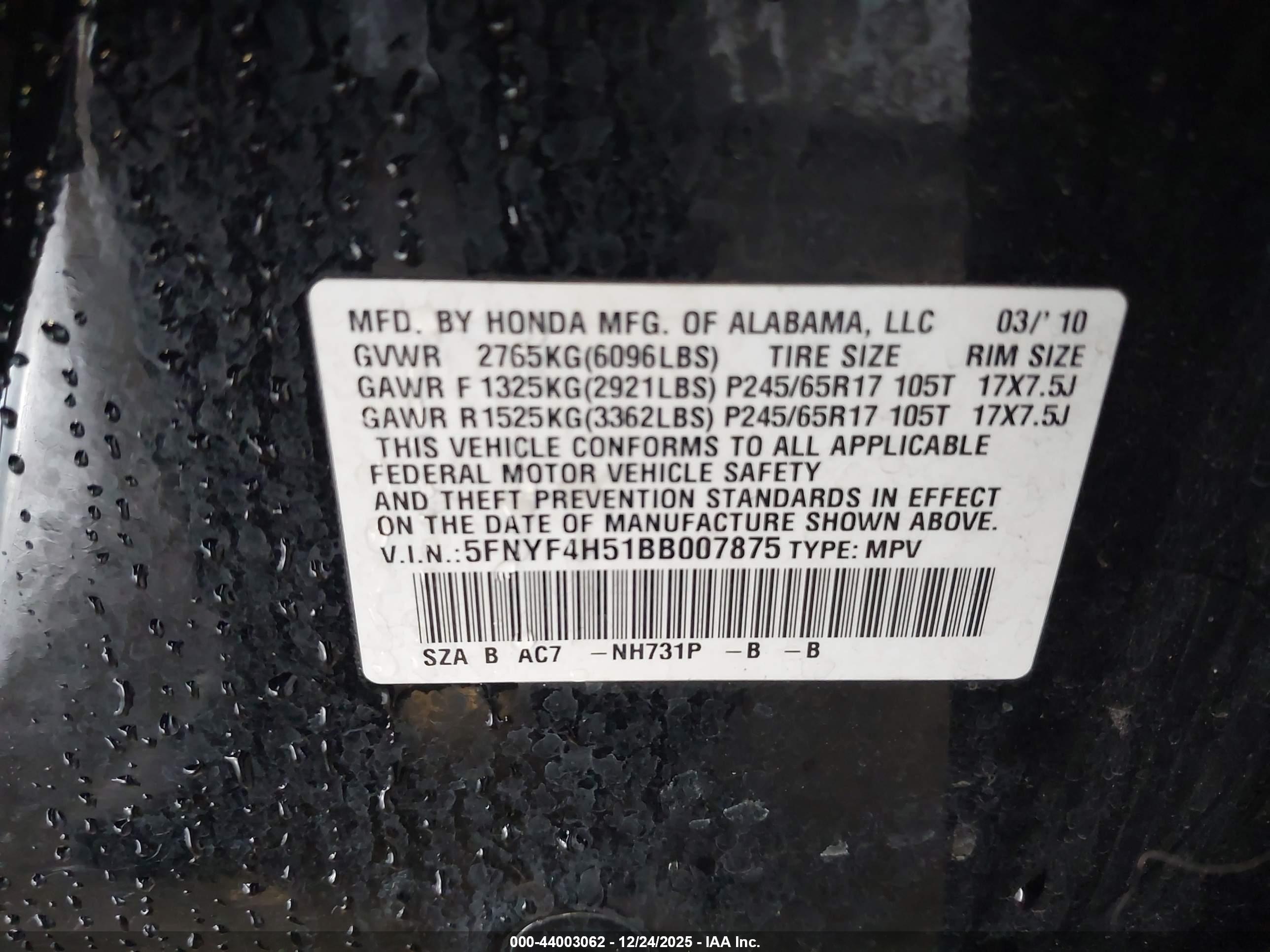 HONDA PILOT image 9