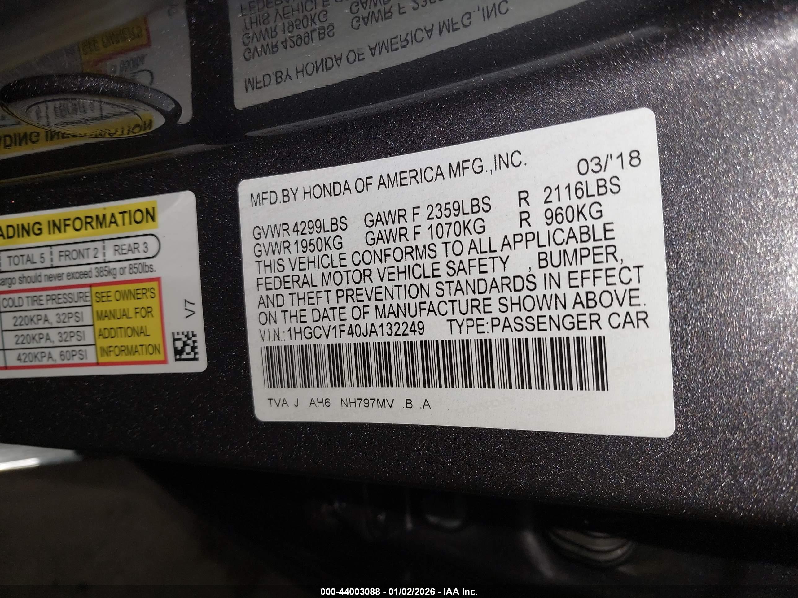 HONDA ACCORD image 9