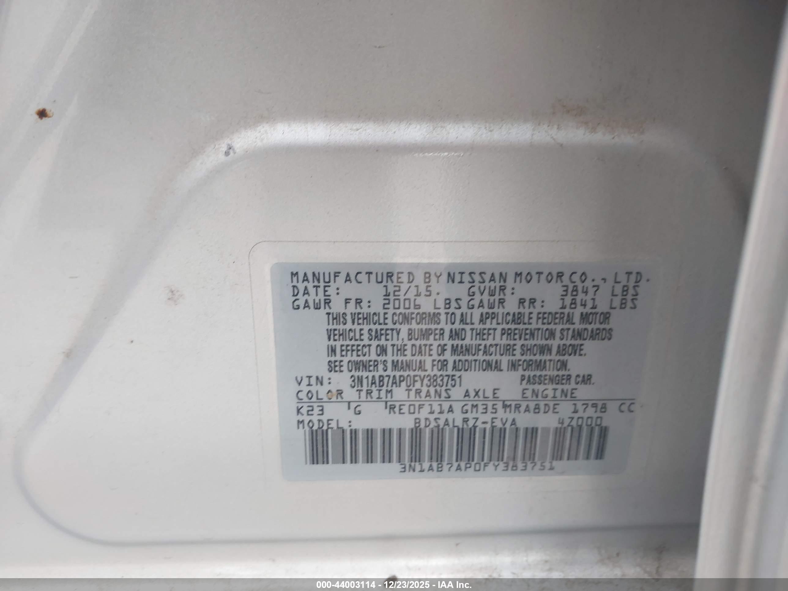 NISSAN SENTRA image 9