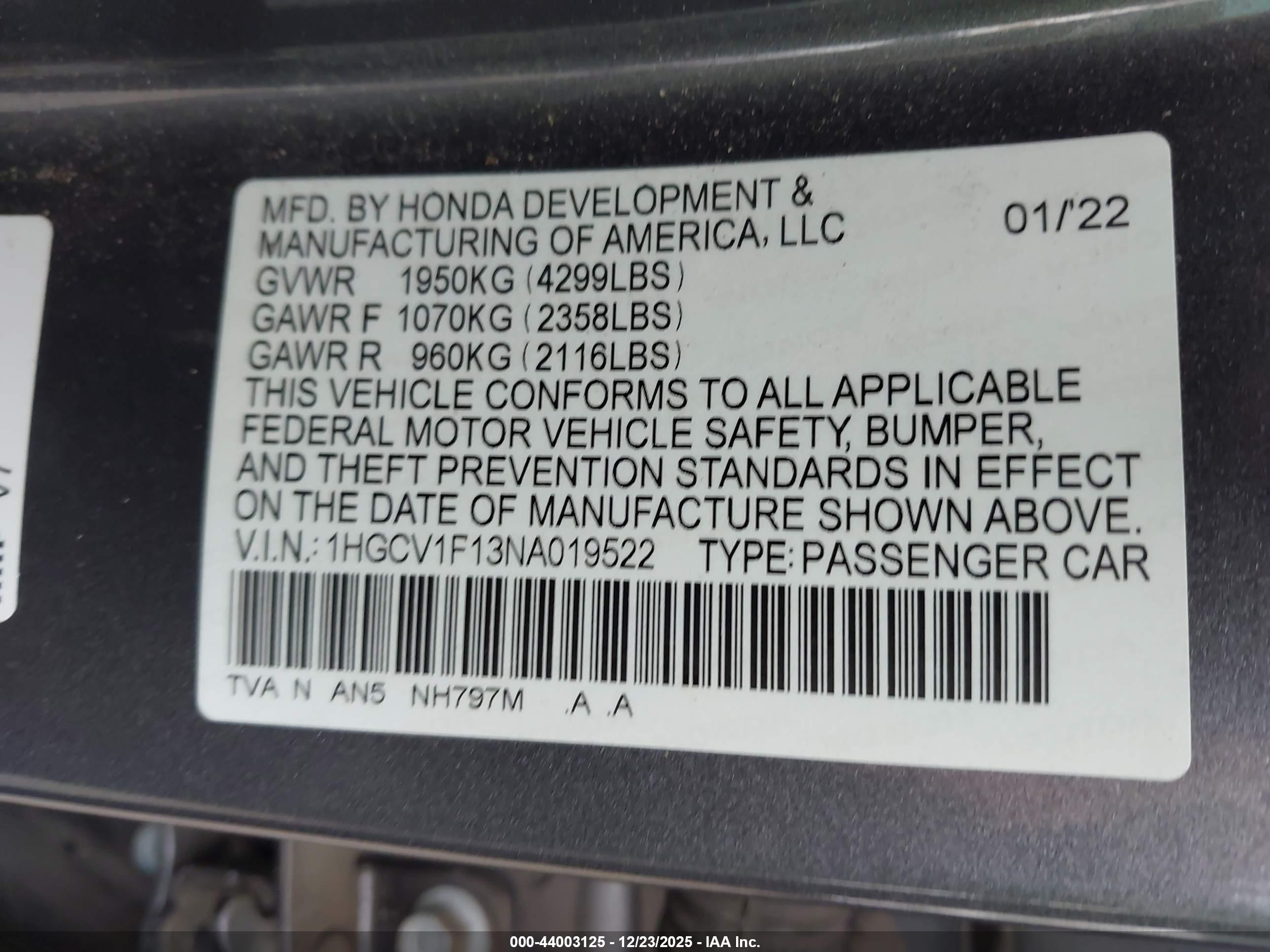 HONDA ACCORD image 9