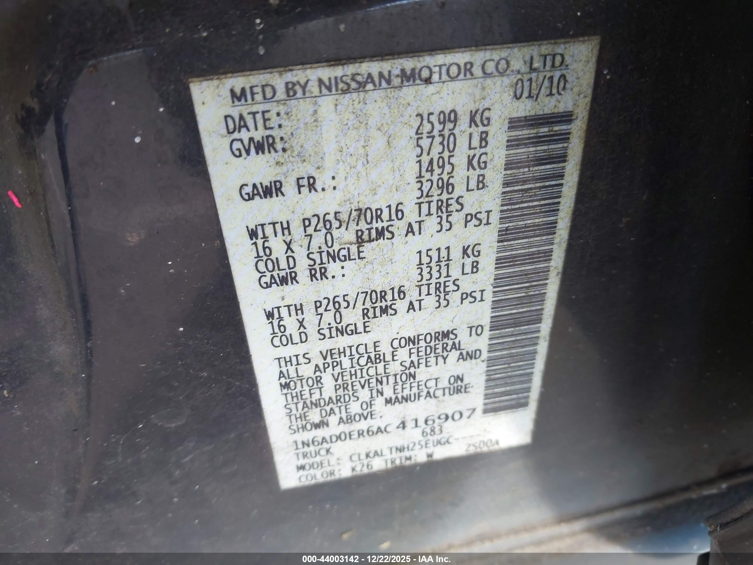 NISSAN FRONTIER image 9