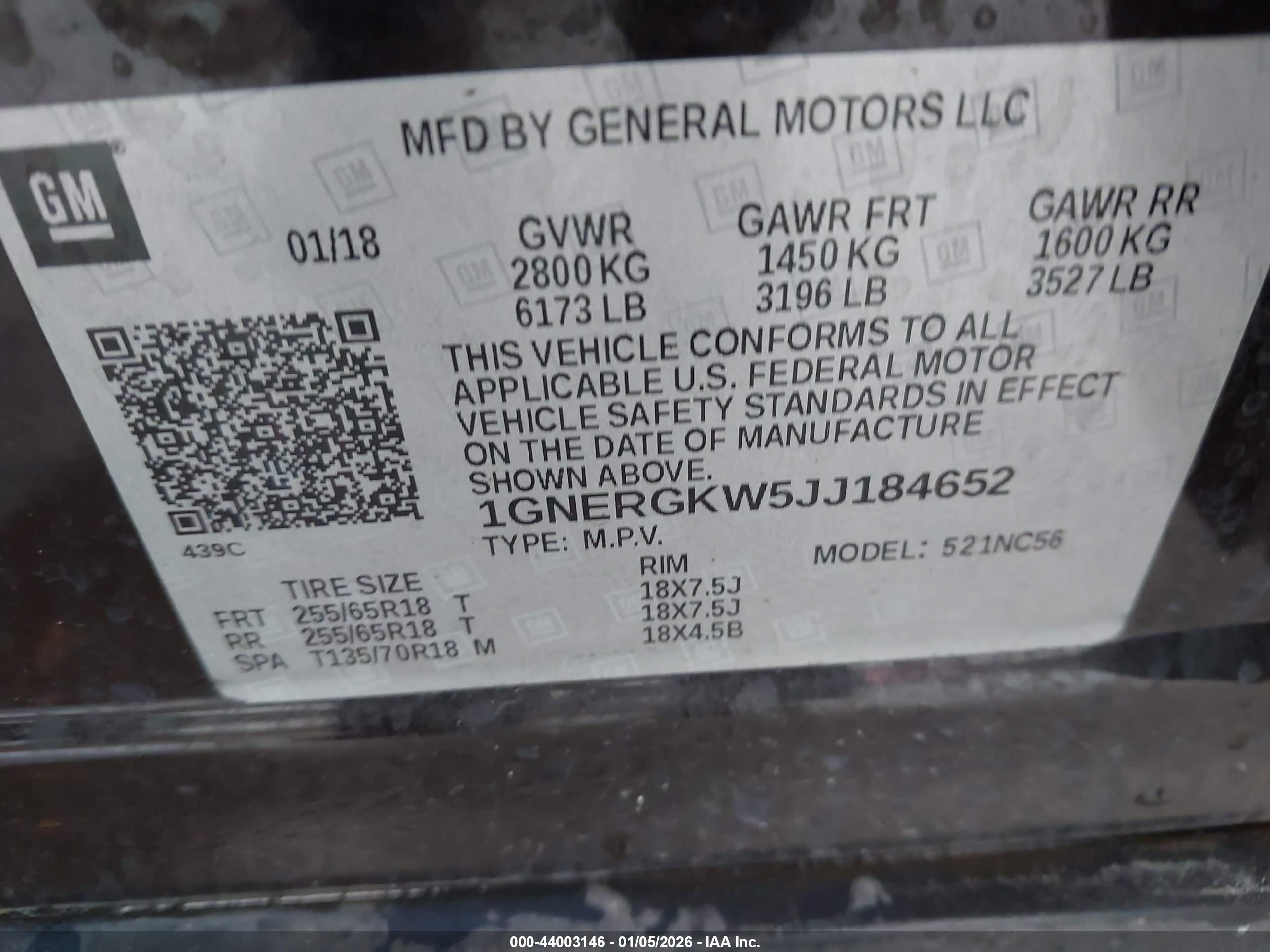 CHEVROLET TRAVERSE image 9
