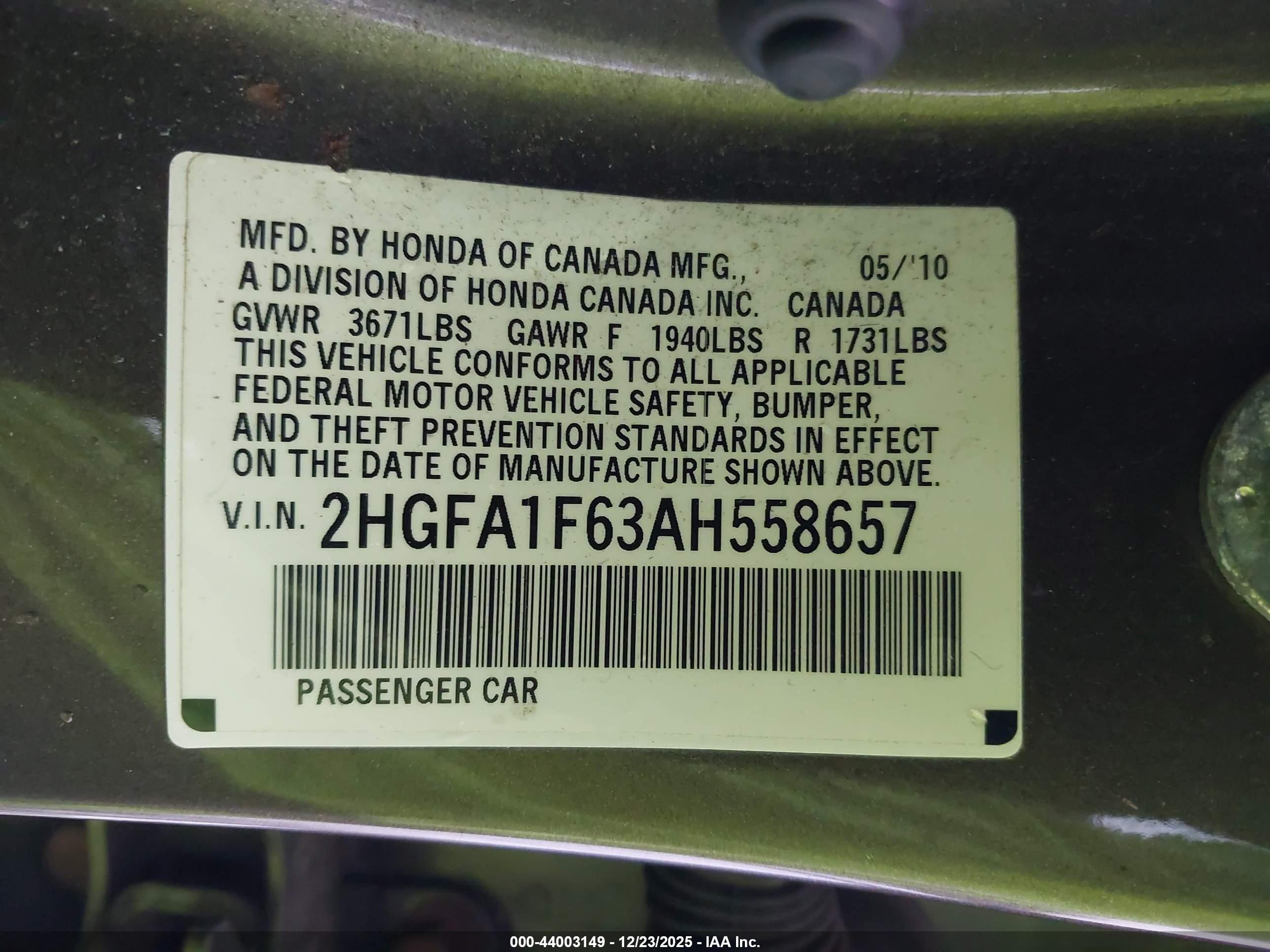 HONDA CIVIC image 9