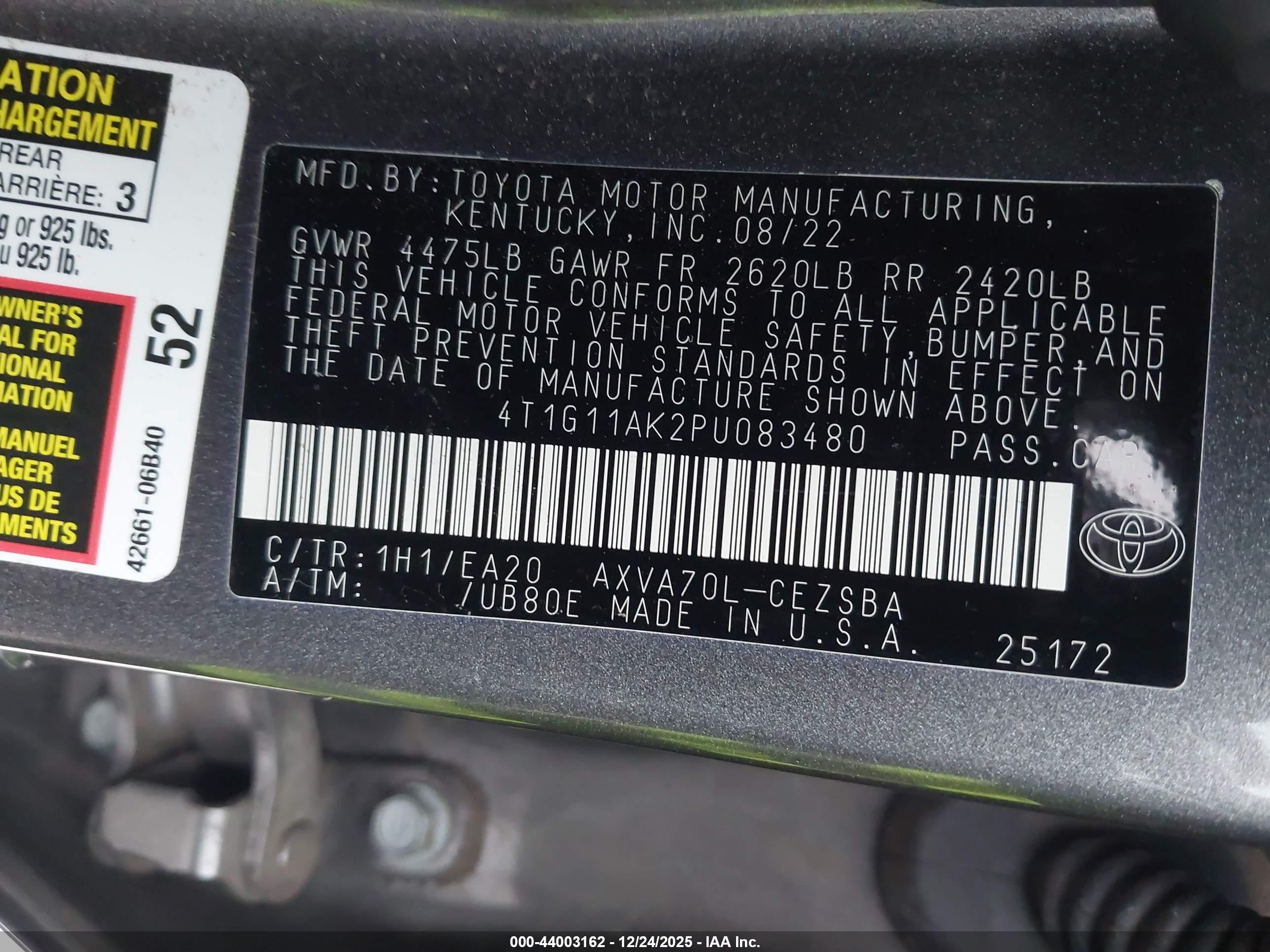 TOYOTA CAMRY image 9