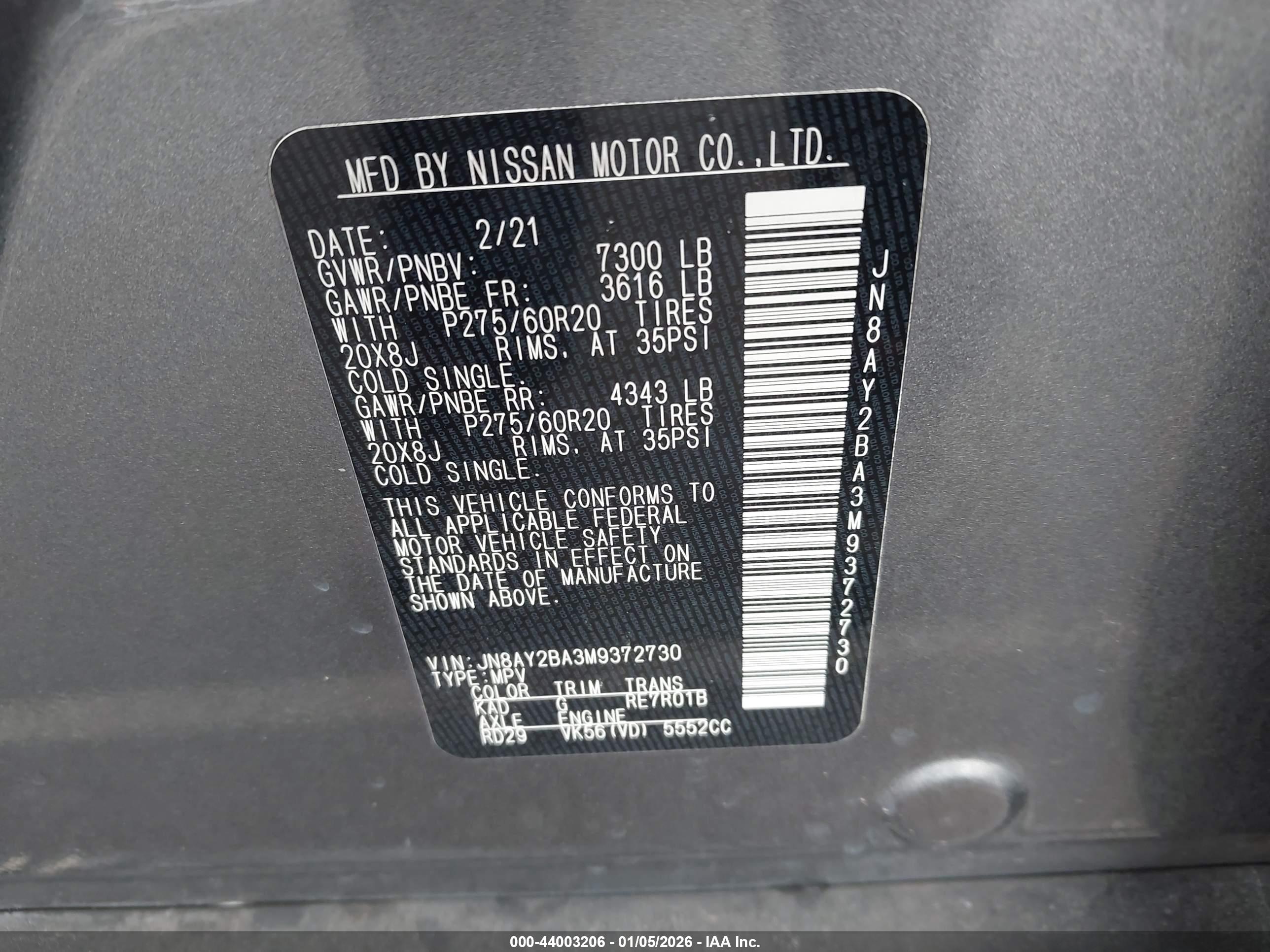 NISSAN ARMADA image 9