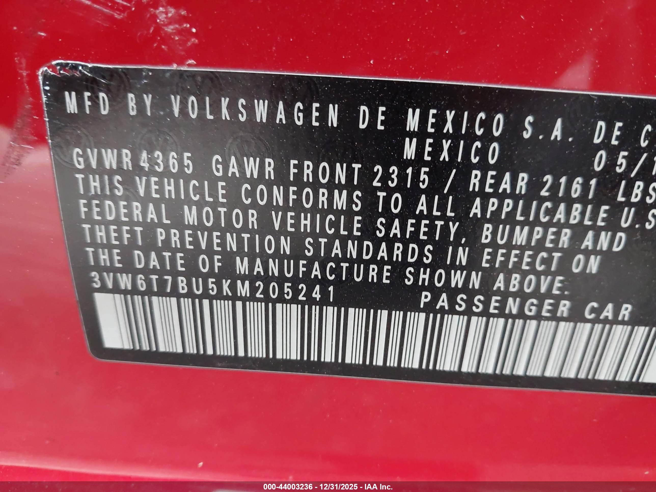 VOLKSWAGEN JETTA image 9