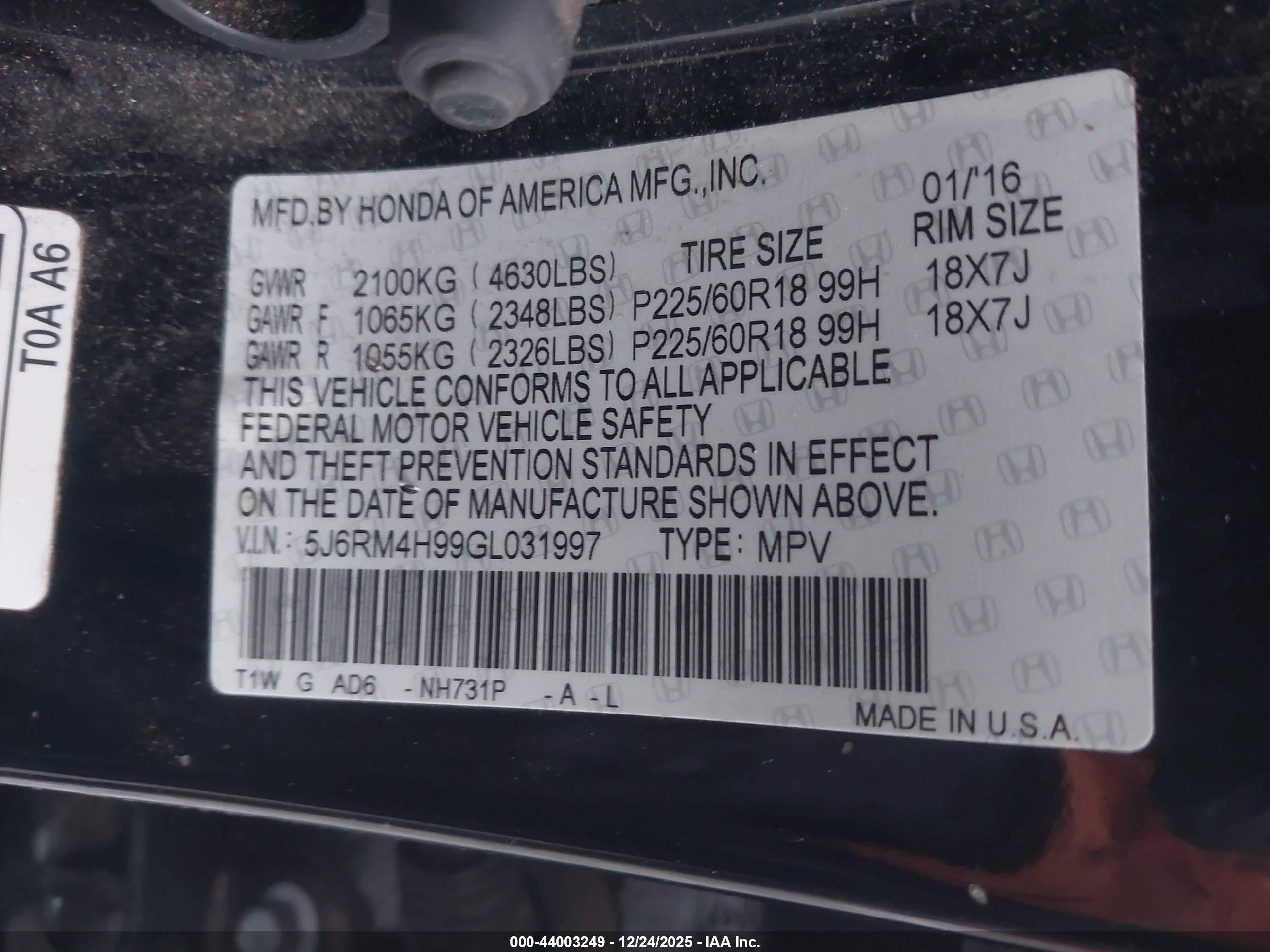 HONDA CR-V image 9