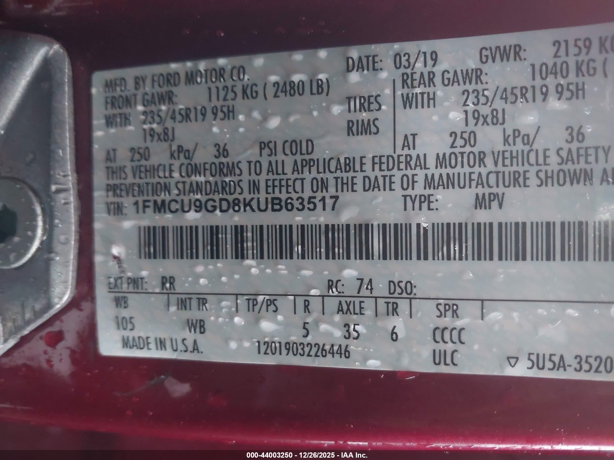 FORD ESCAPE image 9