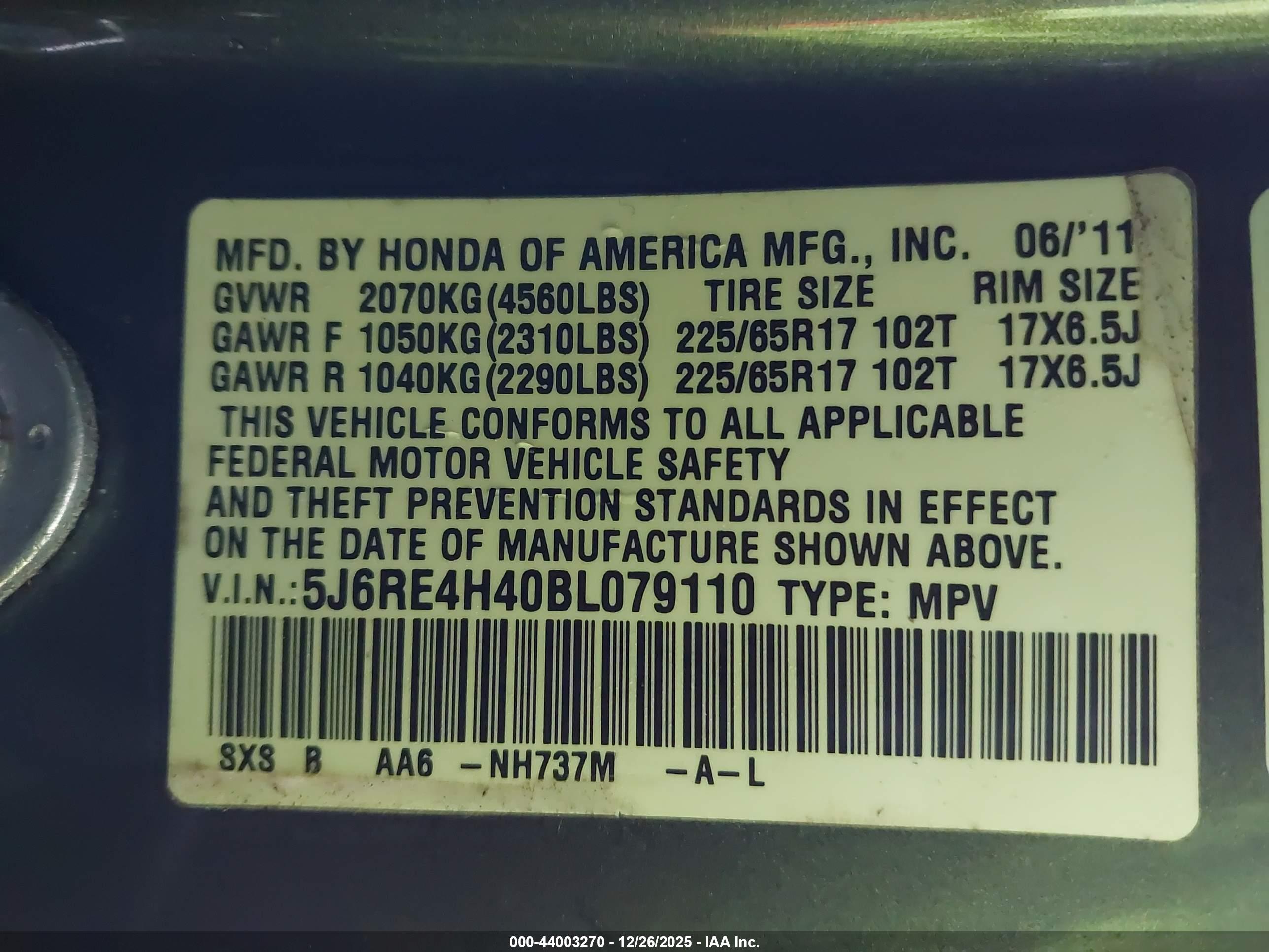HONDA CR-V image 9