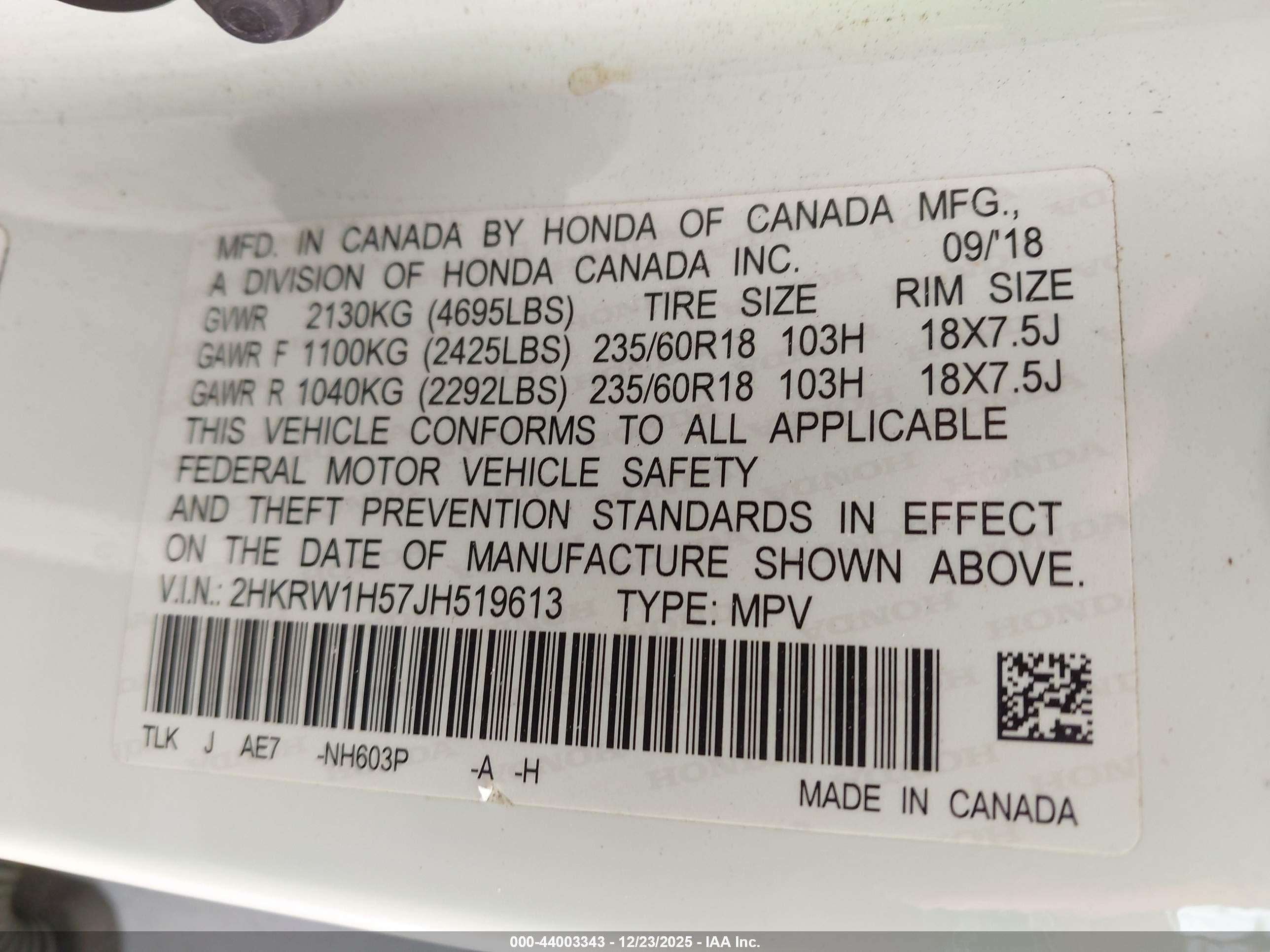 HONDA CR-V image 9