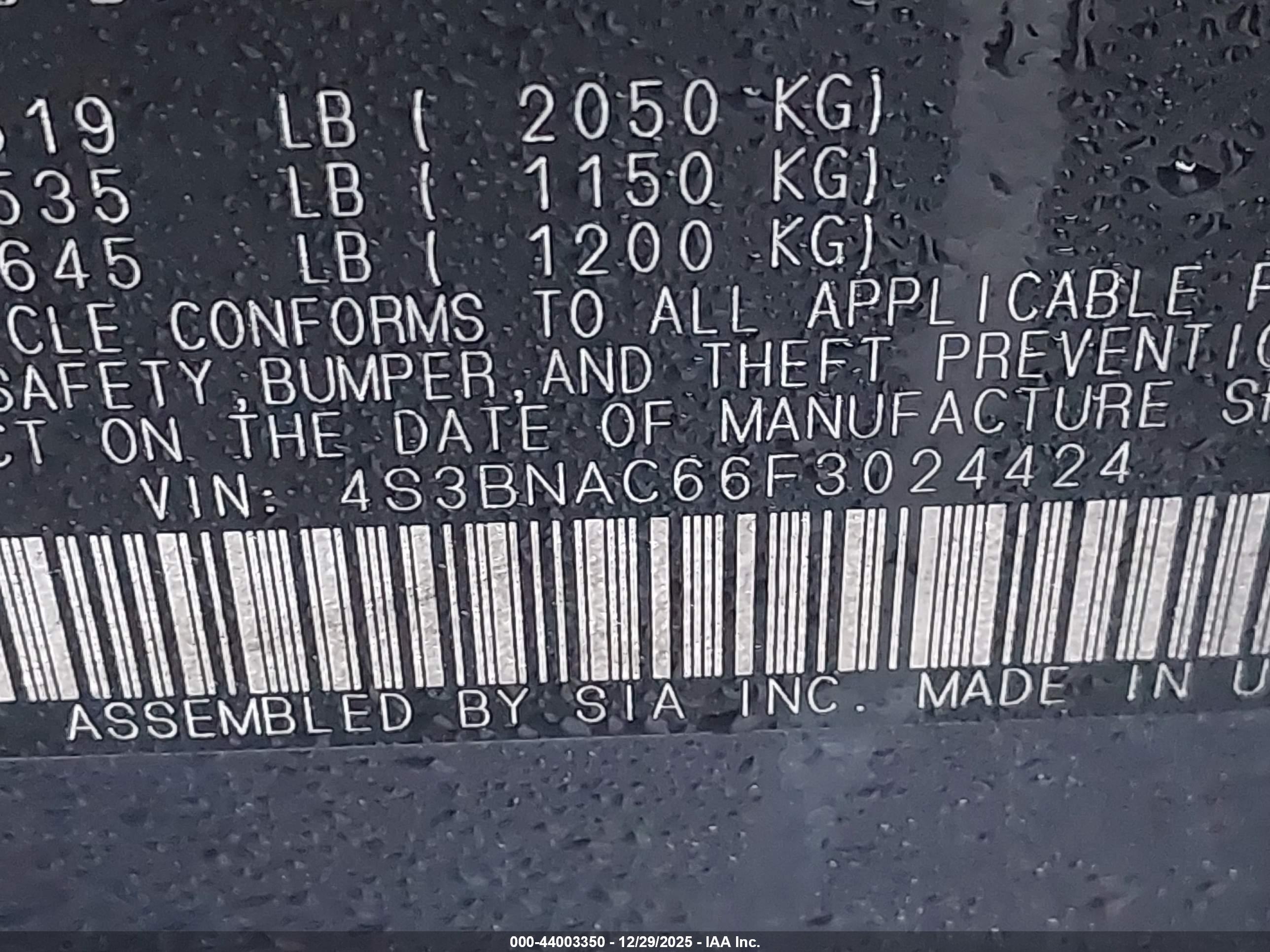 SUBARU LEGACY image 9