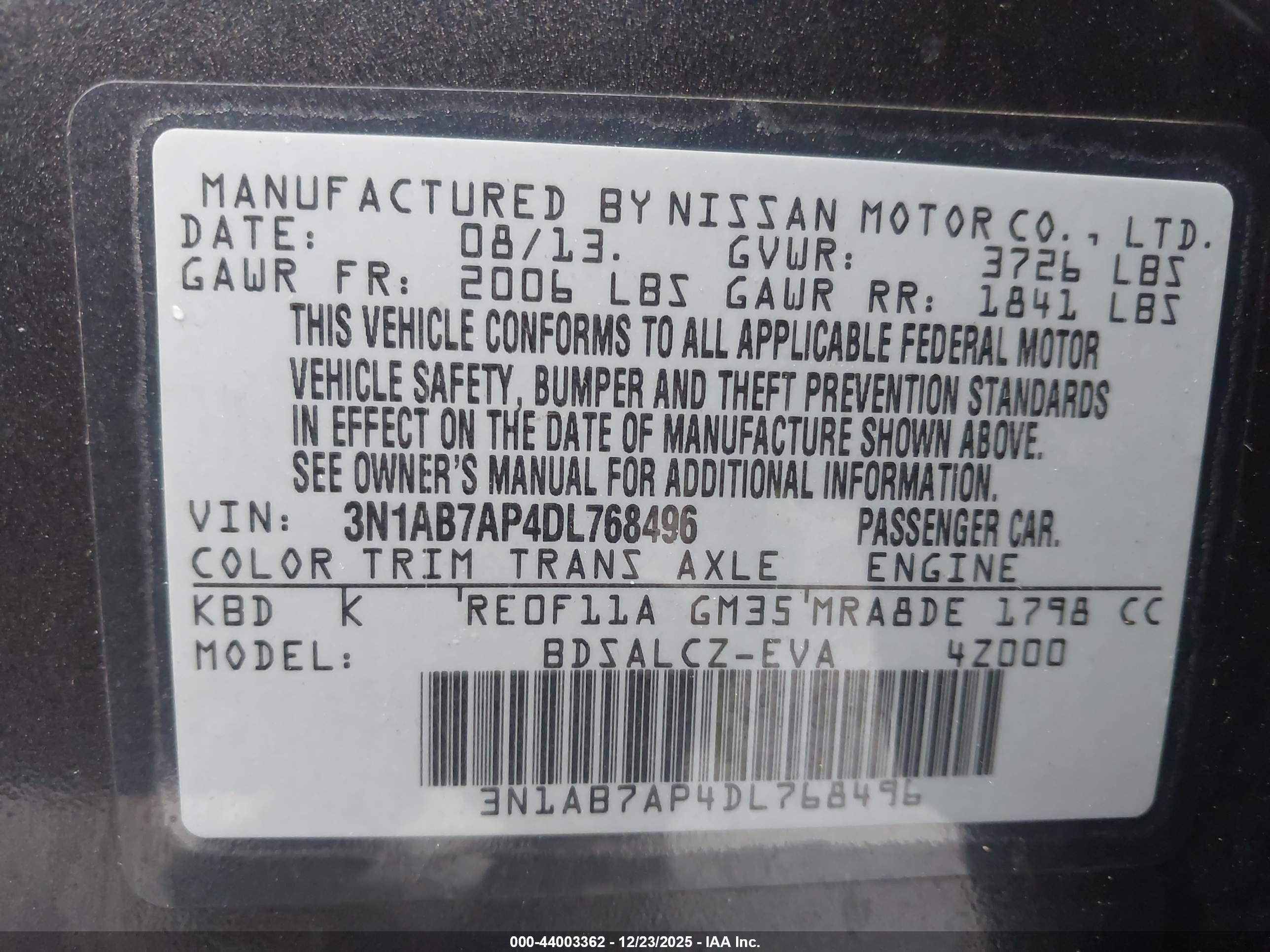 NISSAN SENTRA image 9