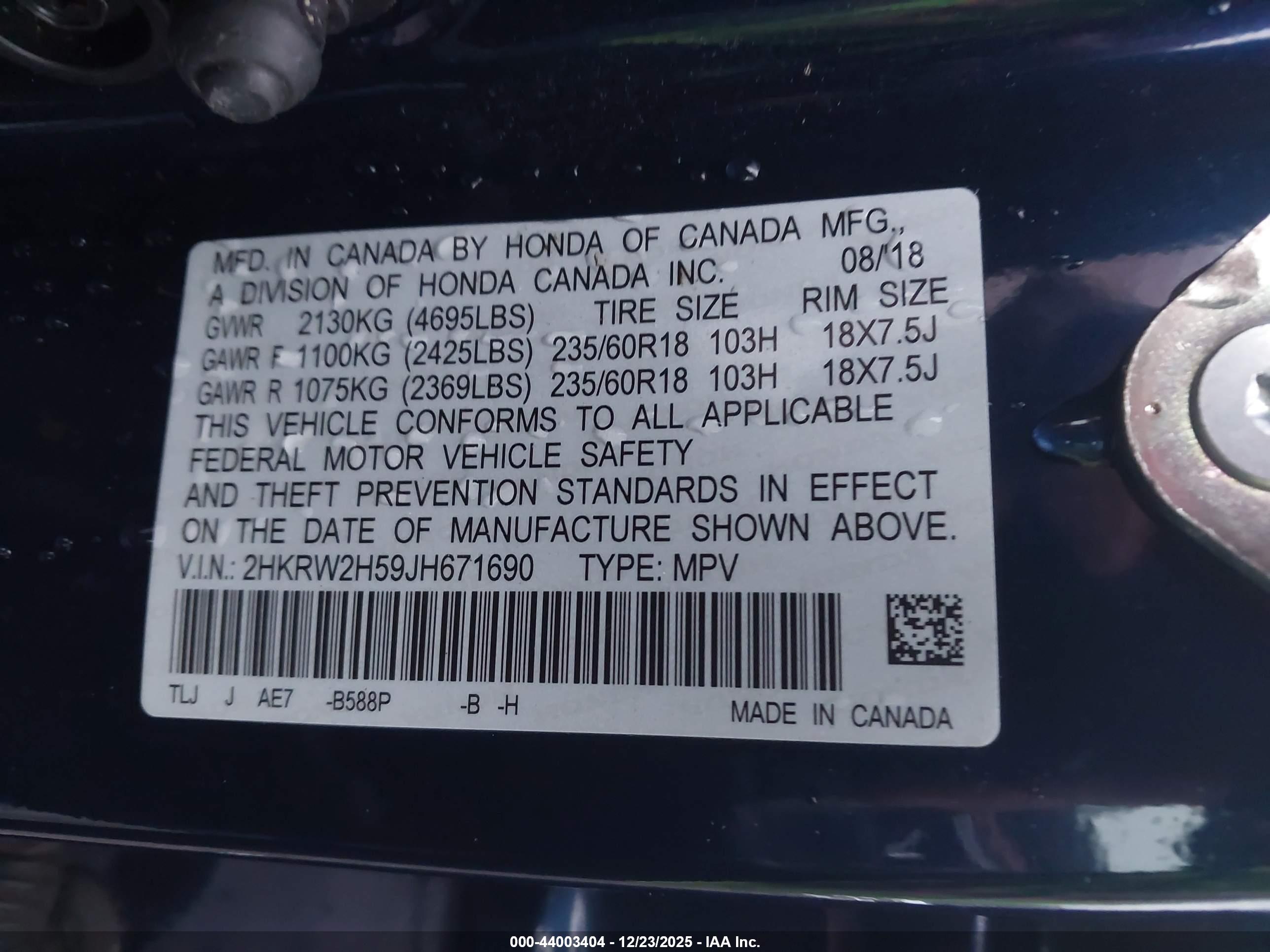 HONDA CR-V image 9