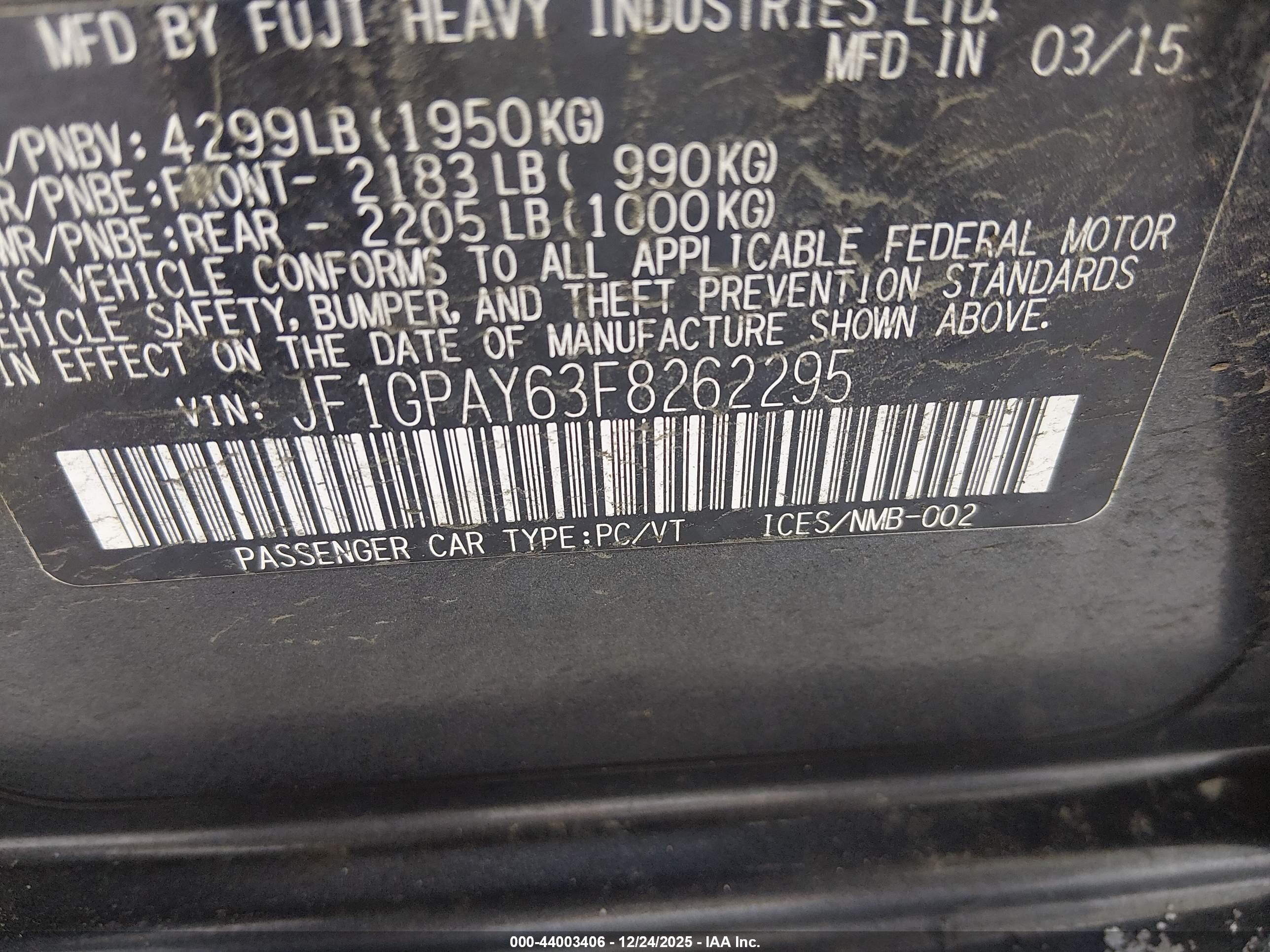 SUBARU IMPREZA image 9