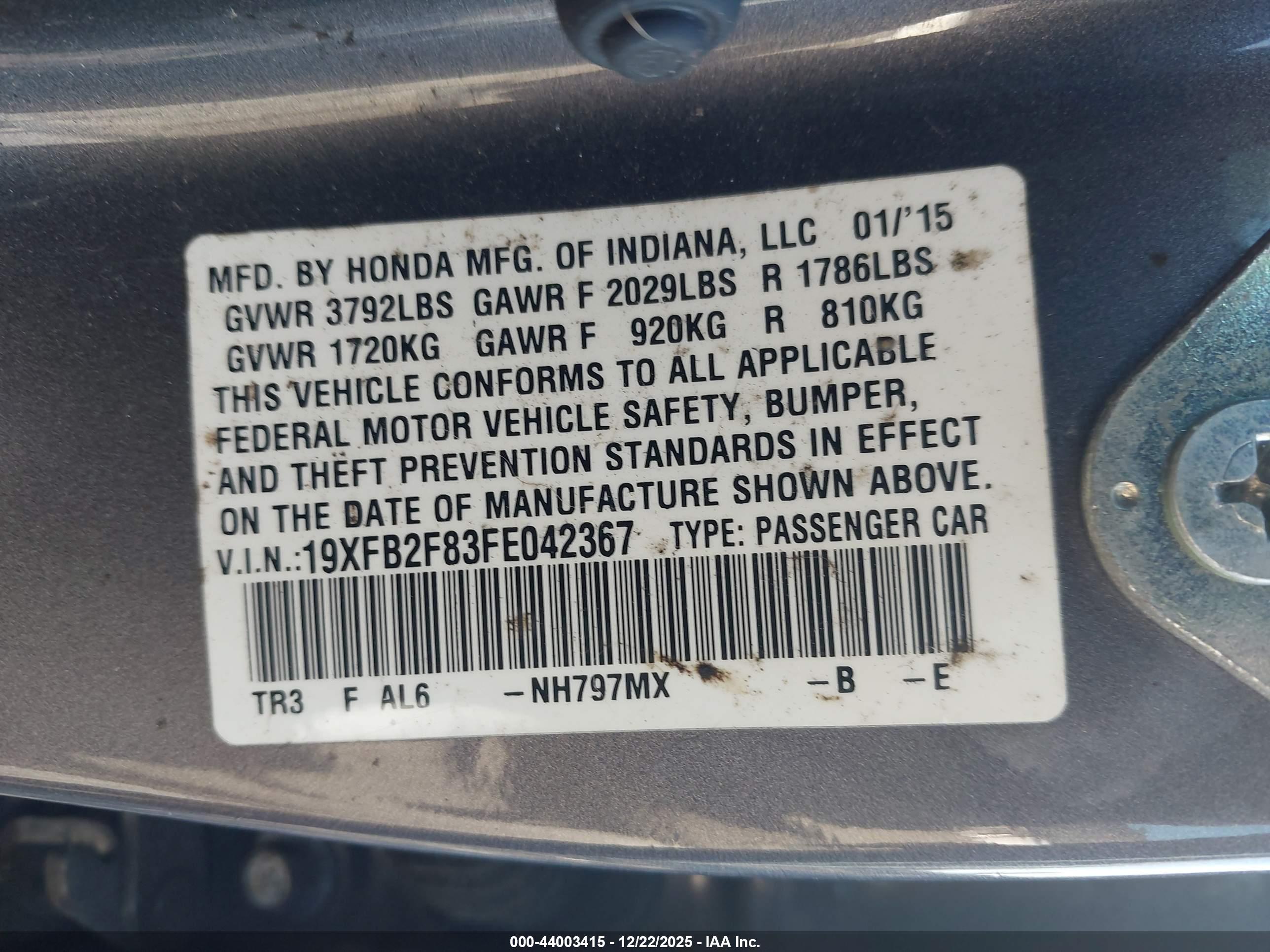 HONDA CIVIC image 9