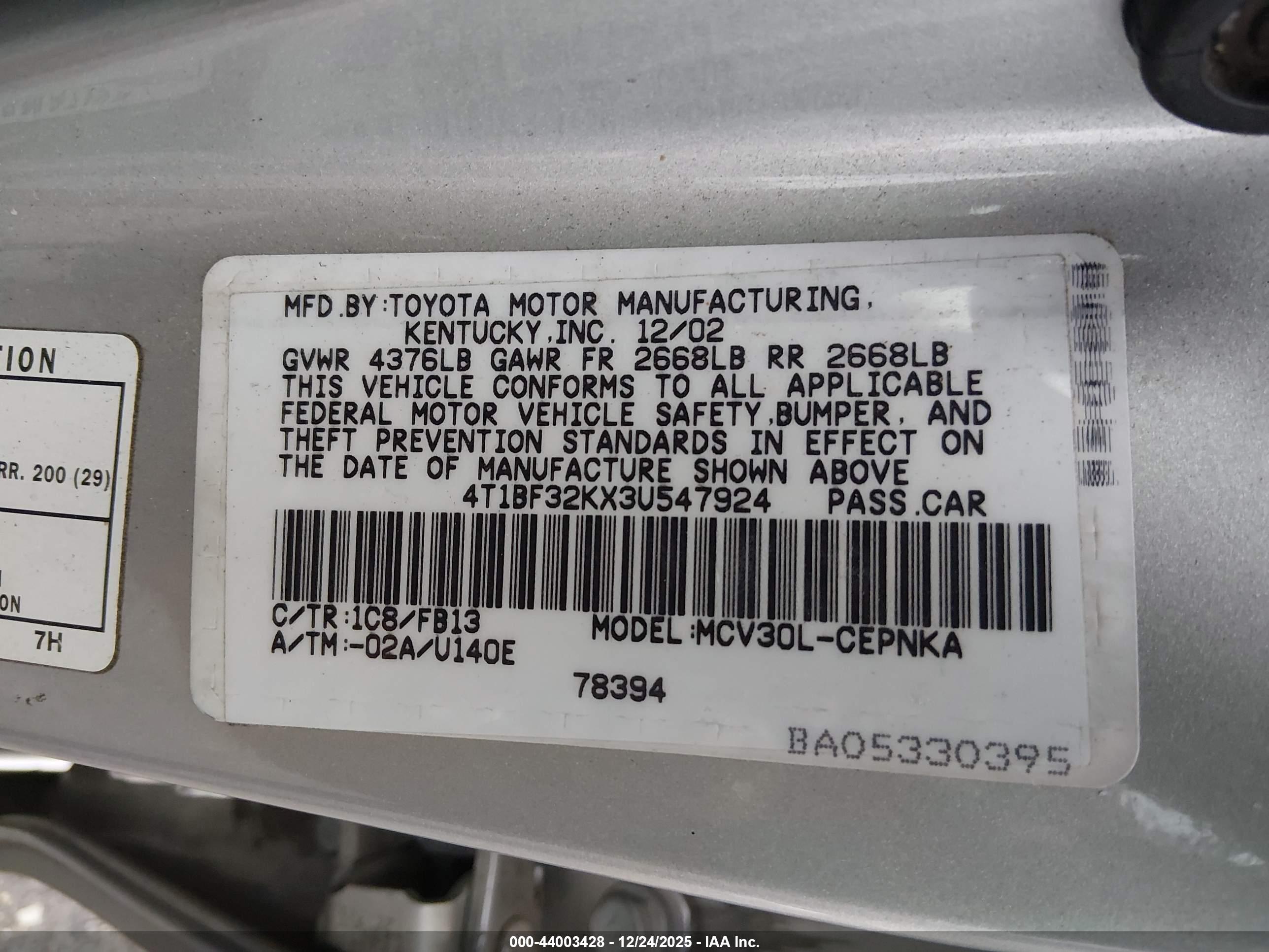 TOYOTA CAMRY image 9