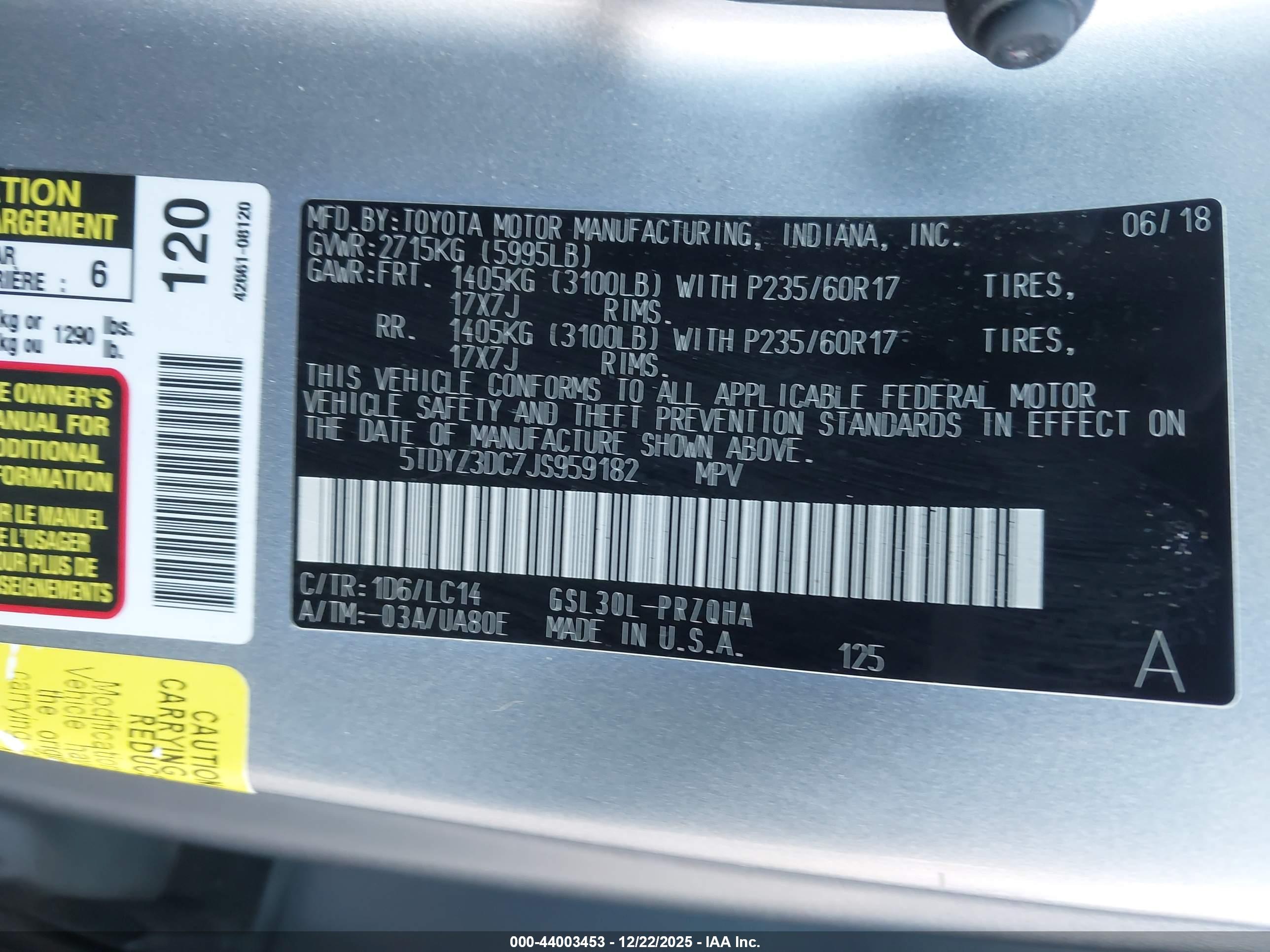 TOYOTA SIENNA image 9