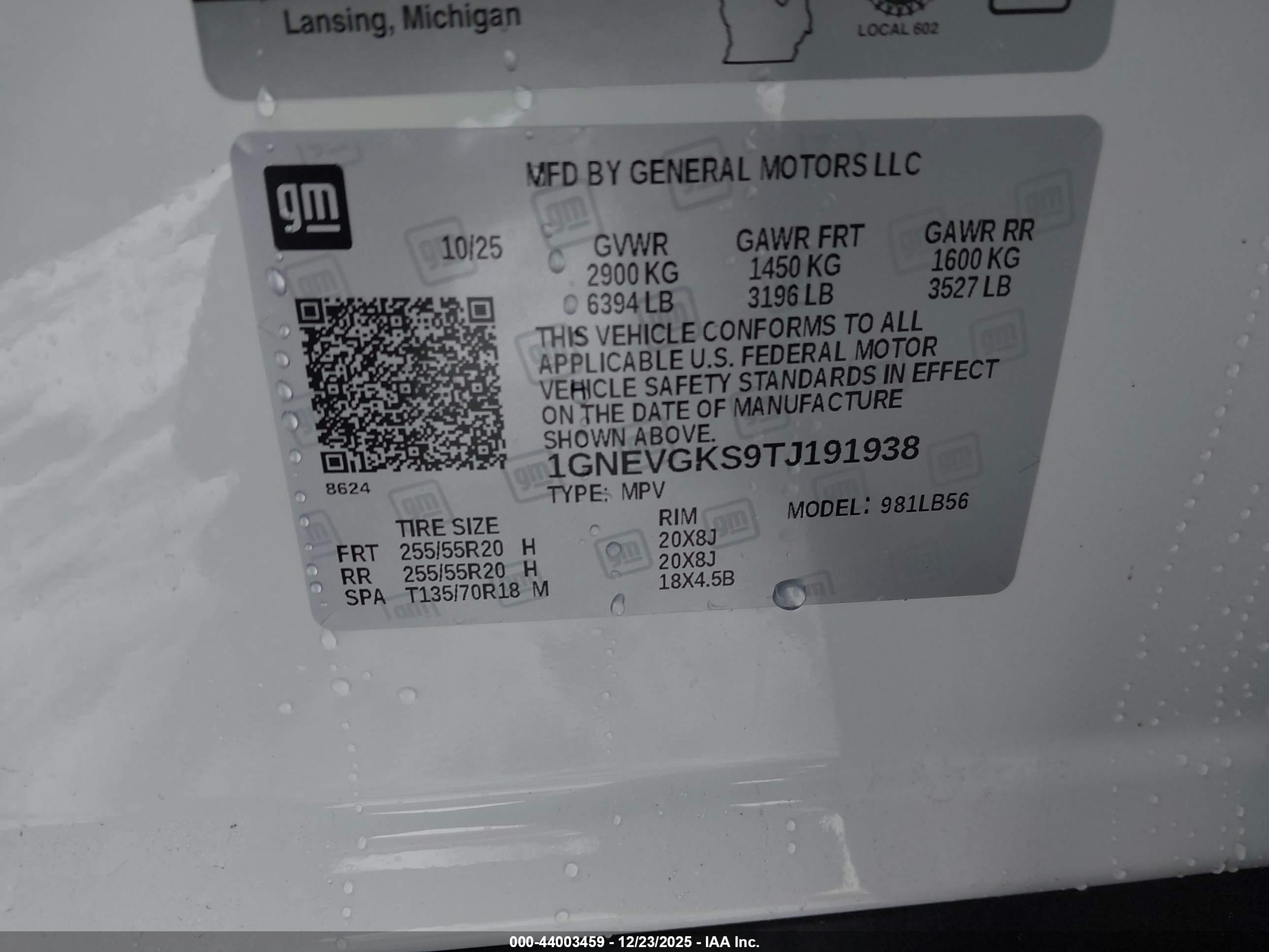 CHEVROLET TRAVERSE image 9
