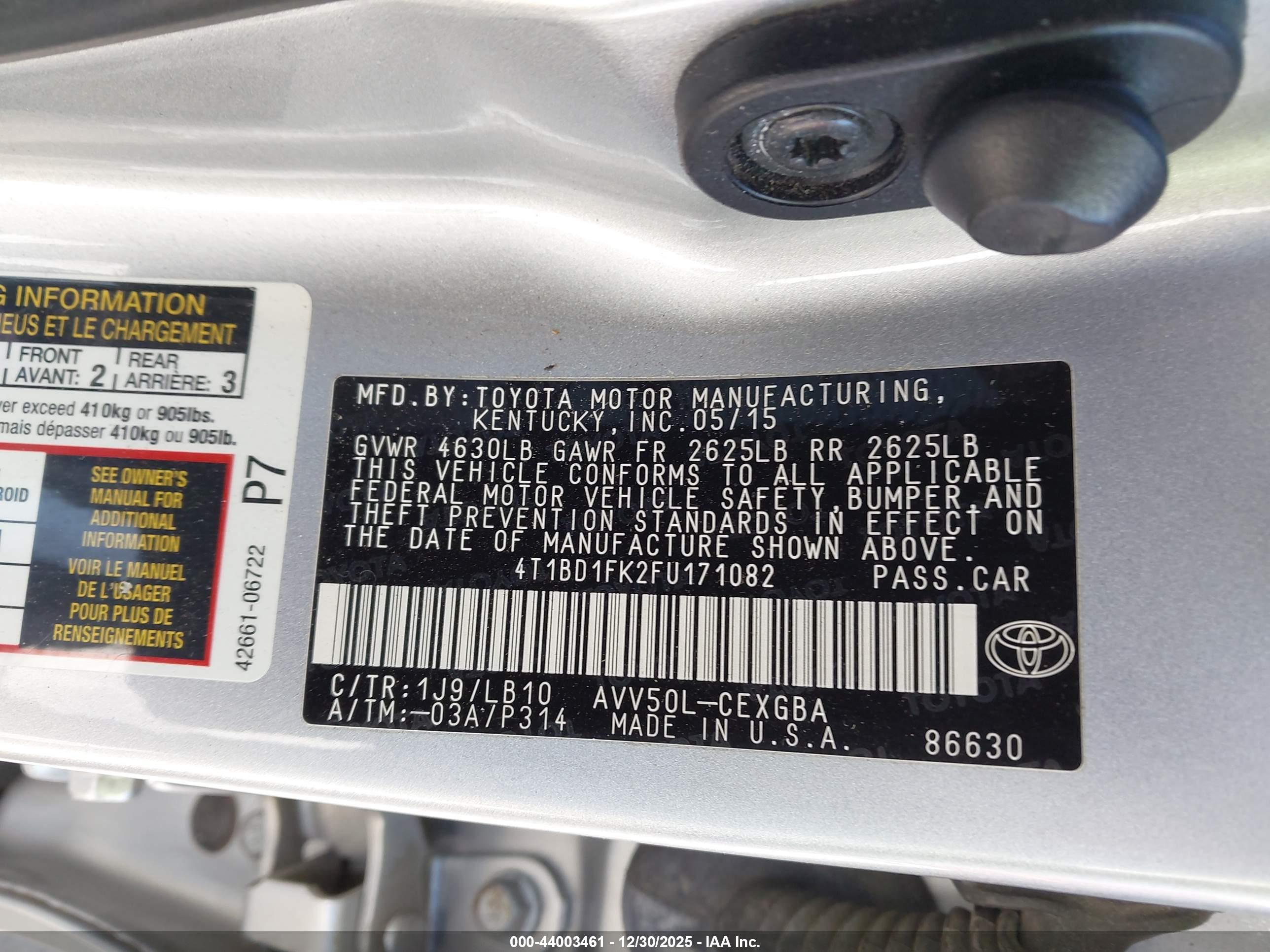 TOYOTA CAMRY image 9