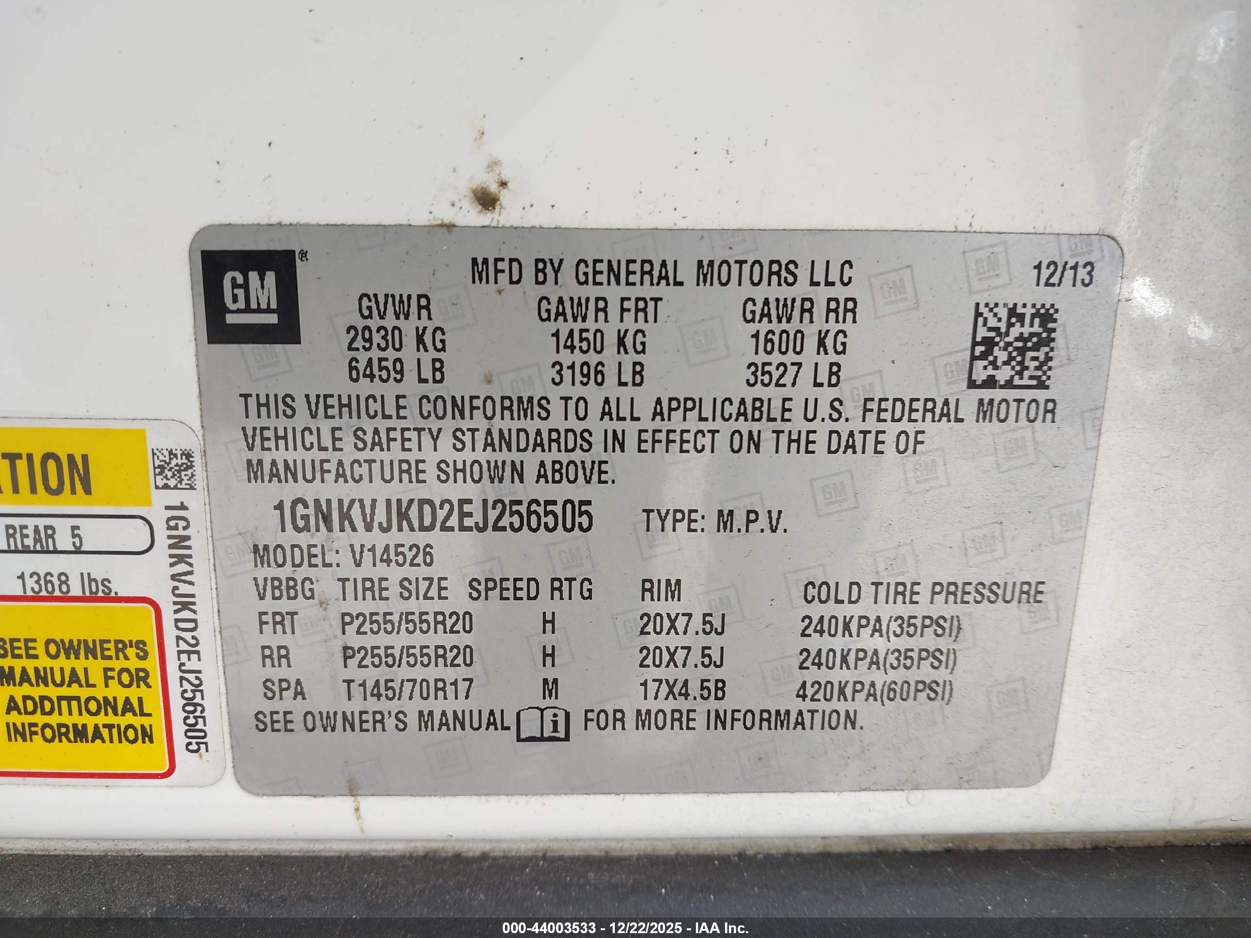 CHEVROLET TRAVERSE image 9