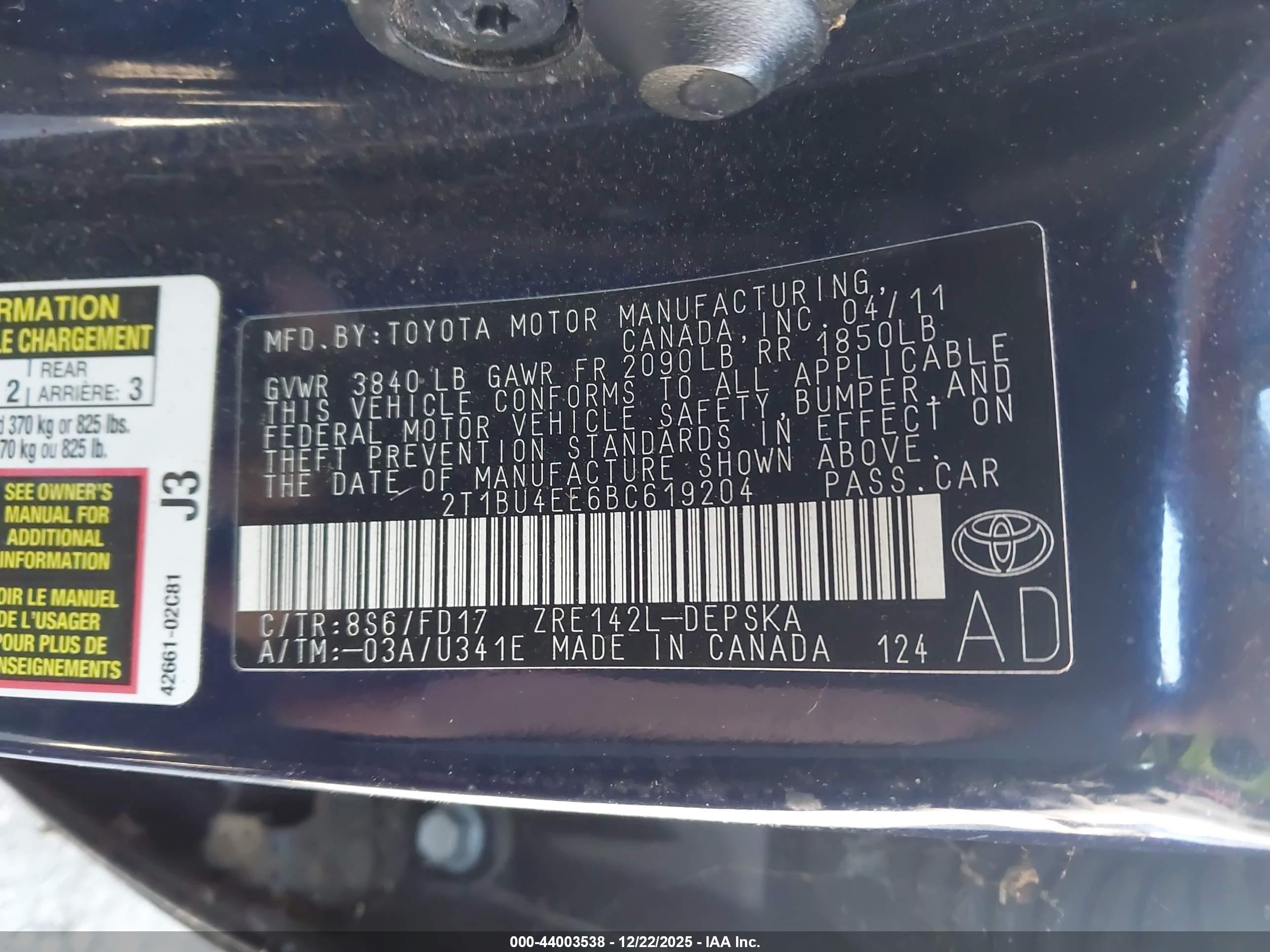 TOYOTA COROLLA image 9