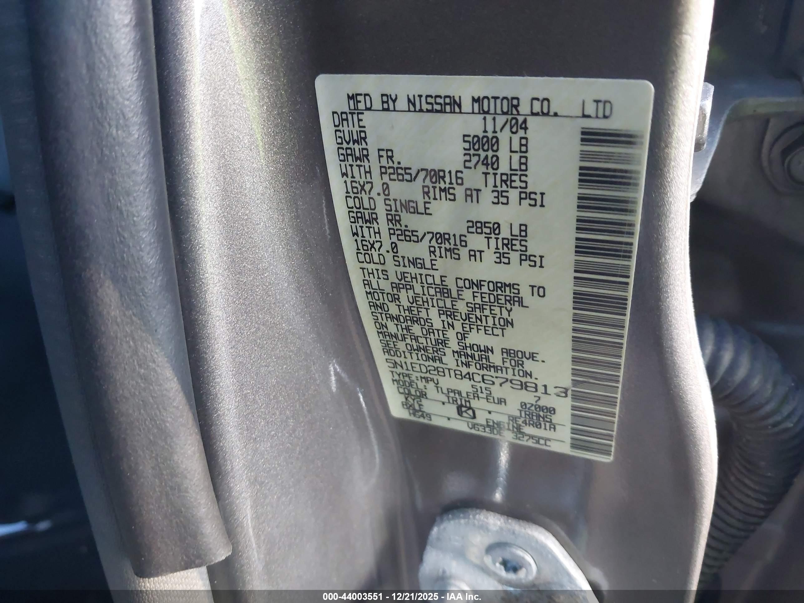 NISSAN XTERRA image 9