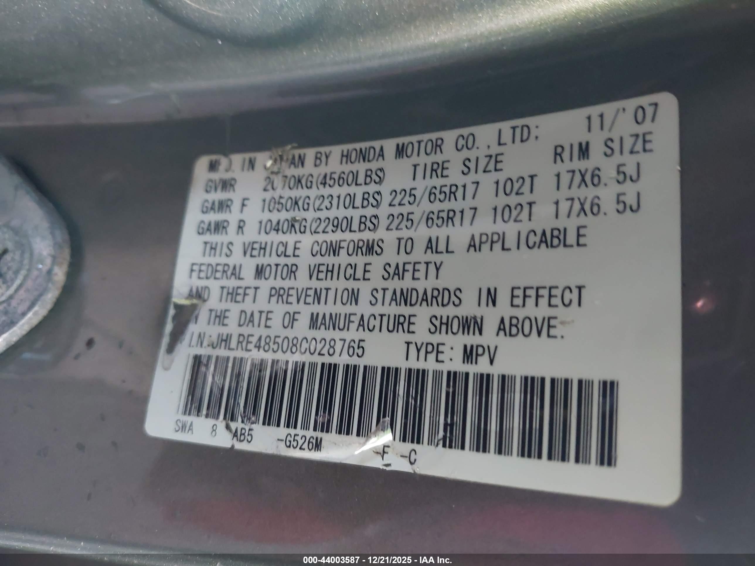 HONDA CR-V image 9