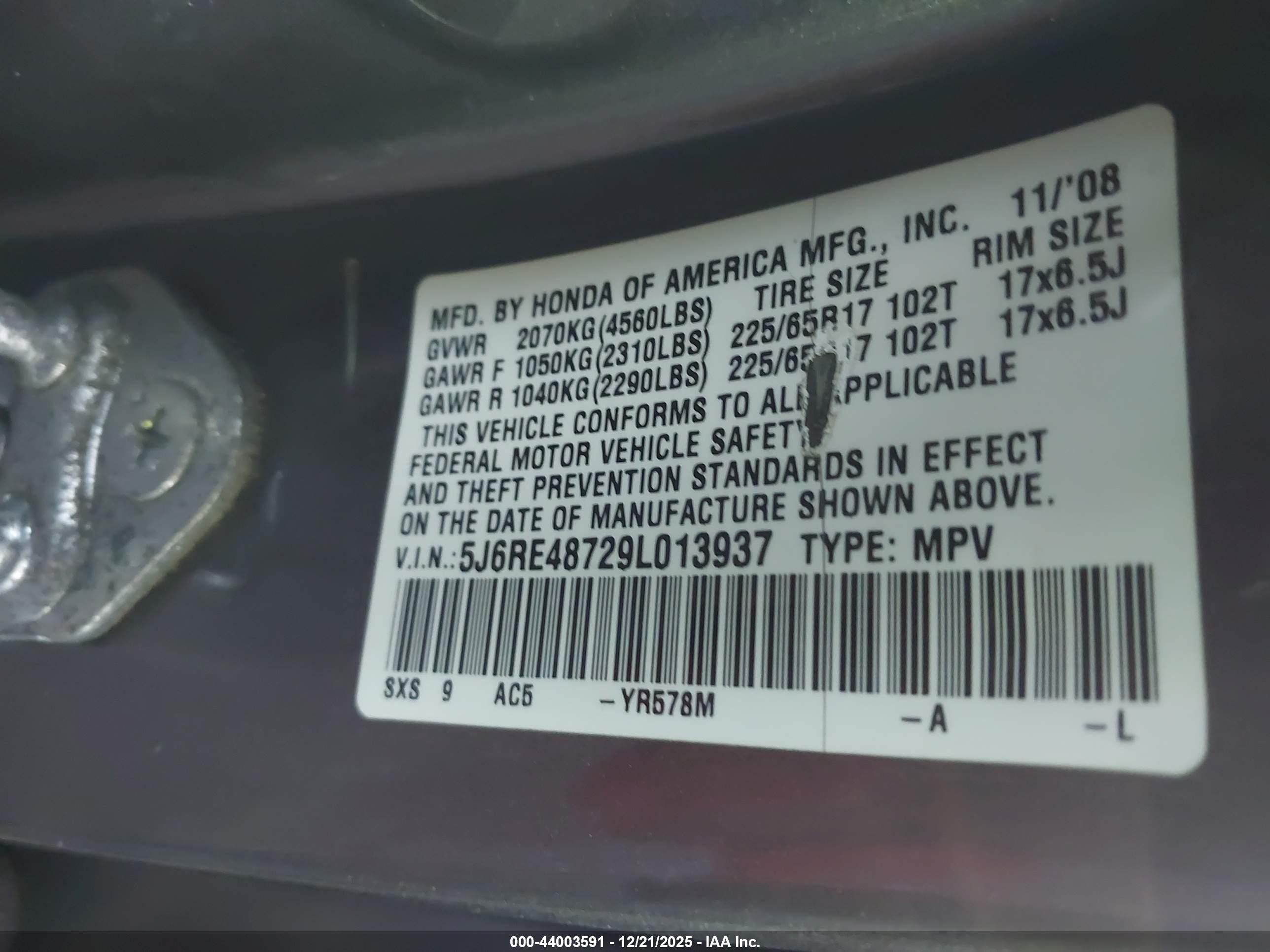 HONDA CR-V image 9