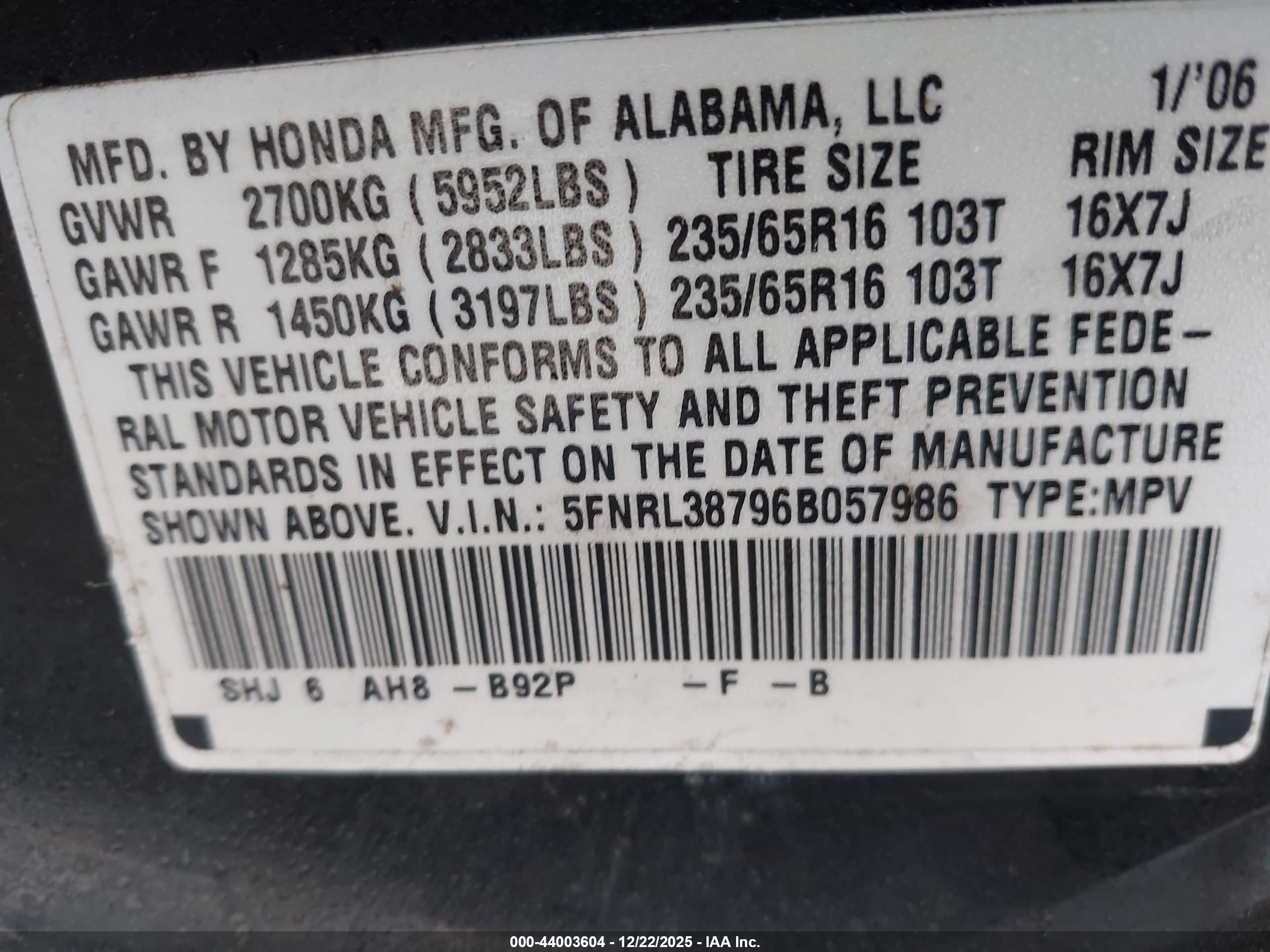 HONDA ODYSSEY image 9