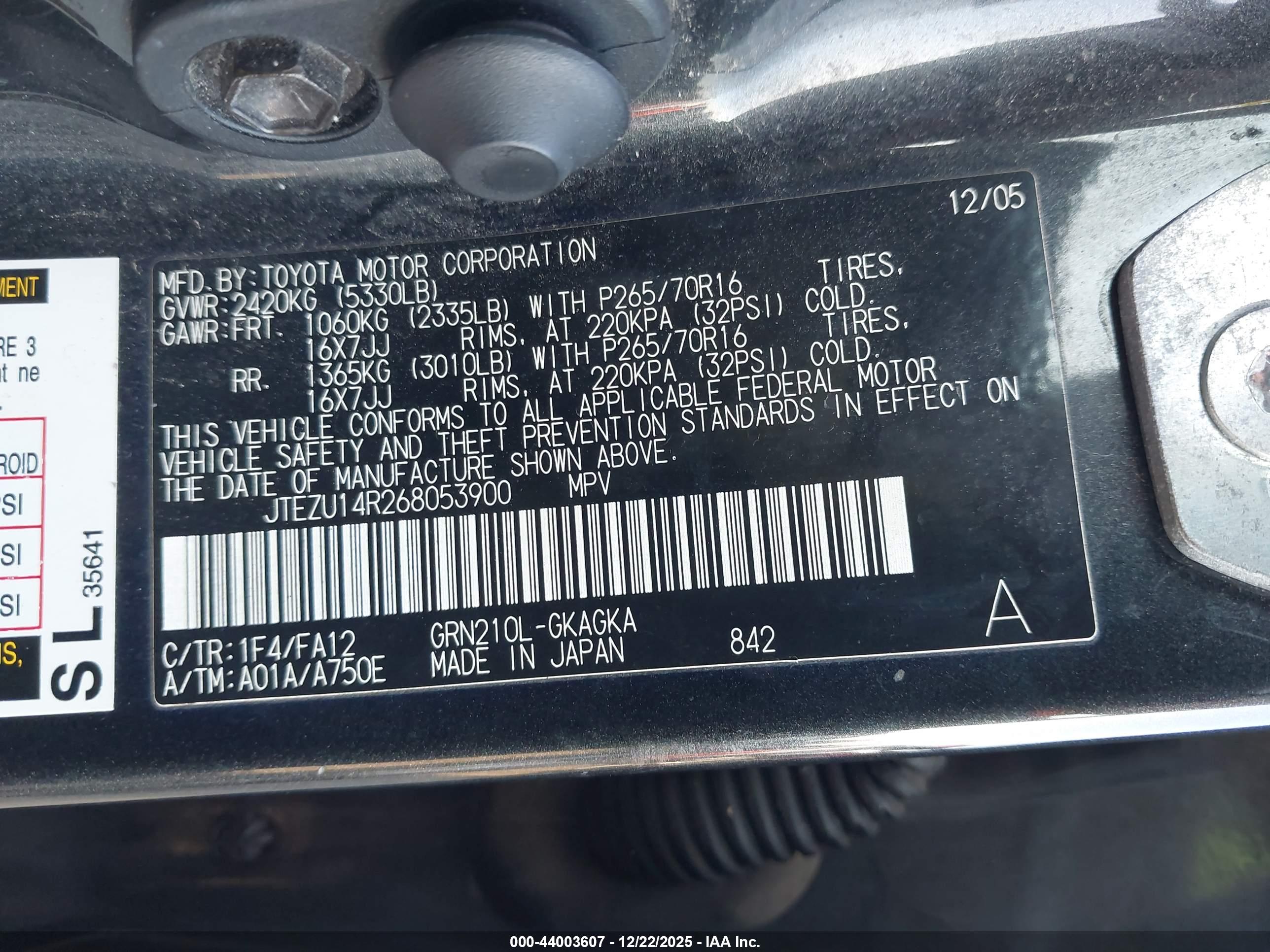 TOYOTA 4RUNNER image 9