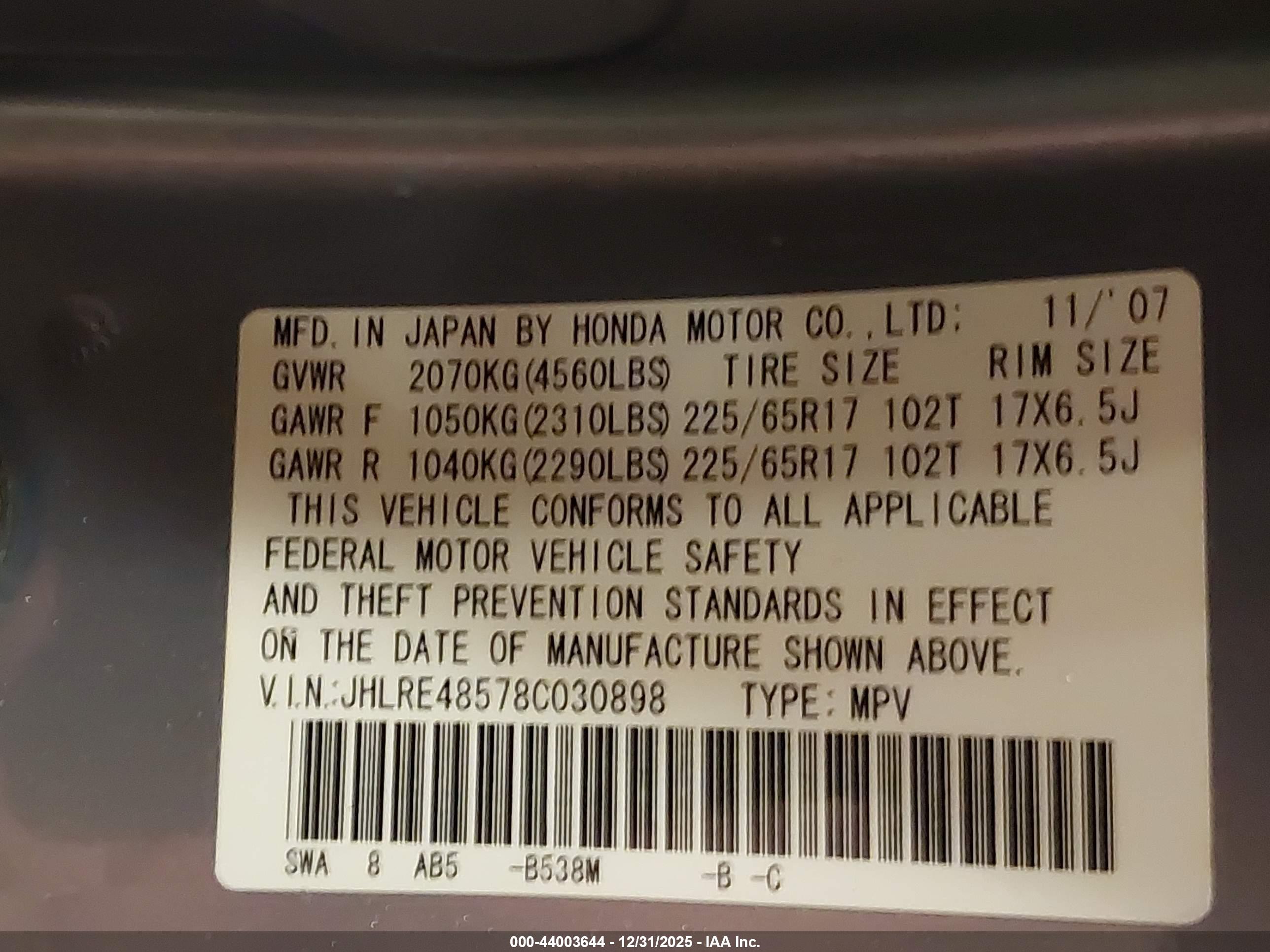 HONDA CR-V image 9