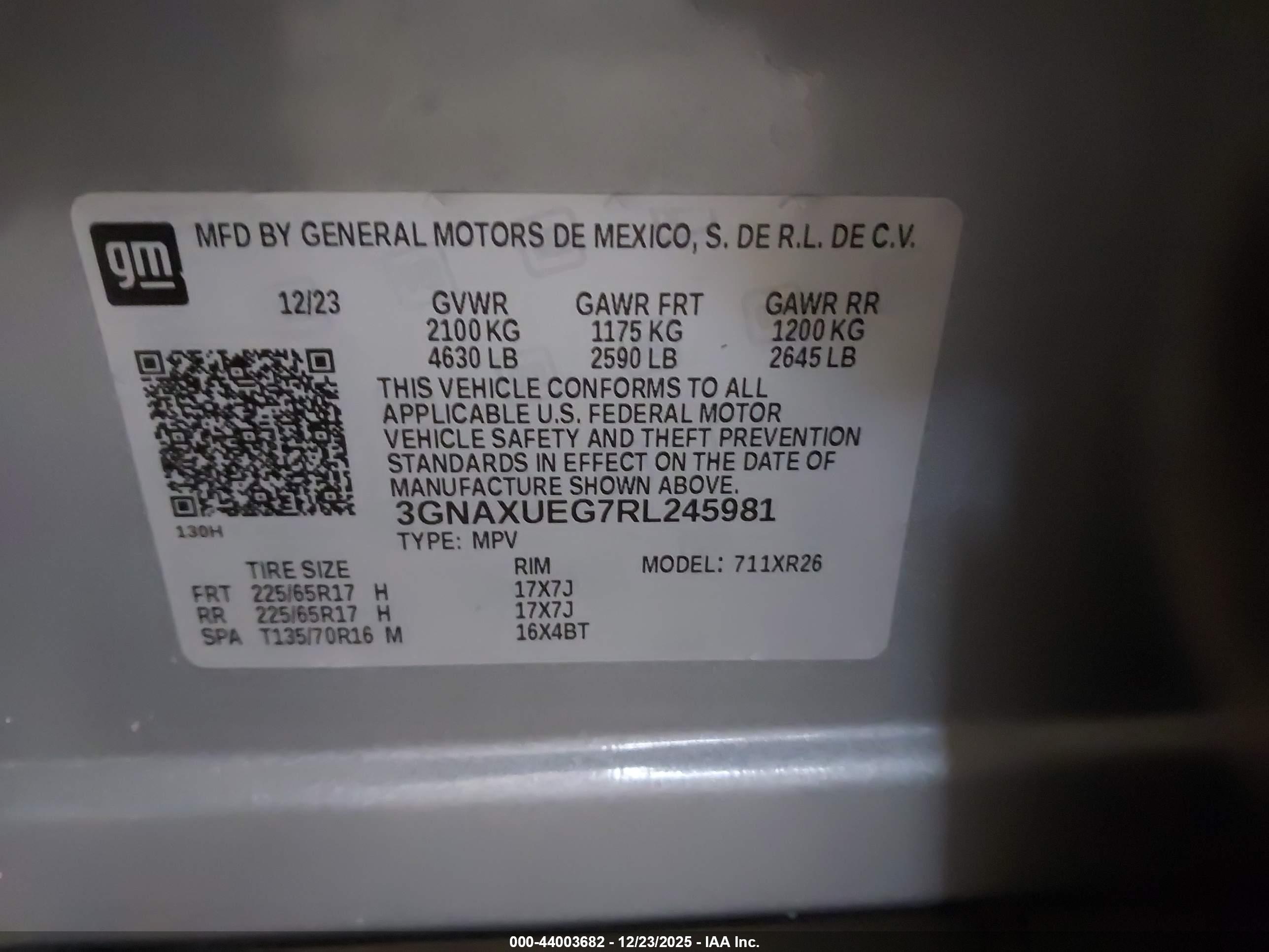 CHEVROLET EQUINOX image 9