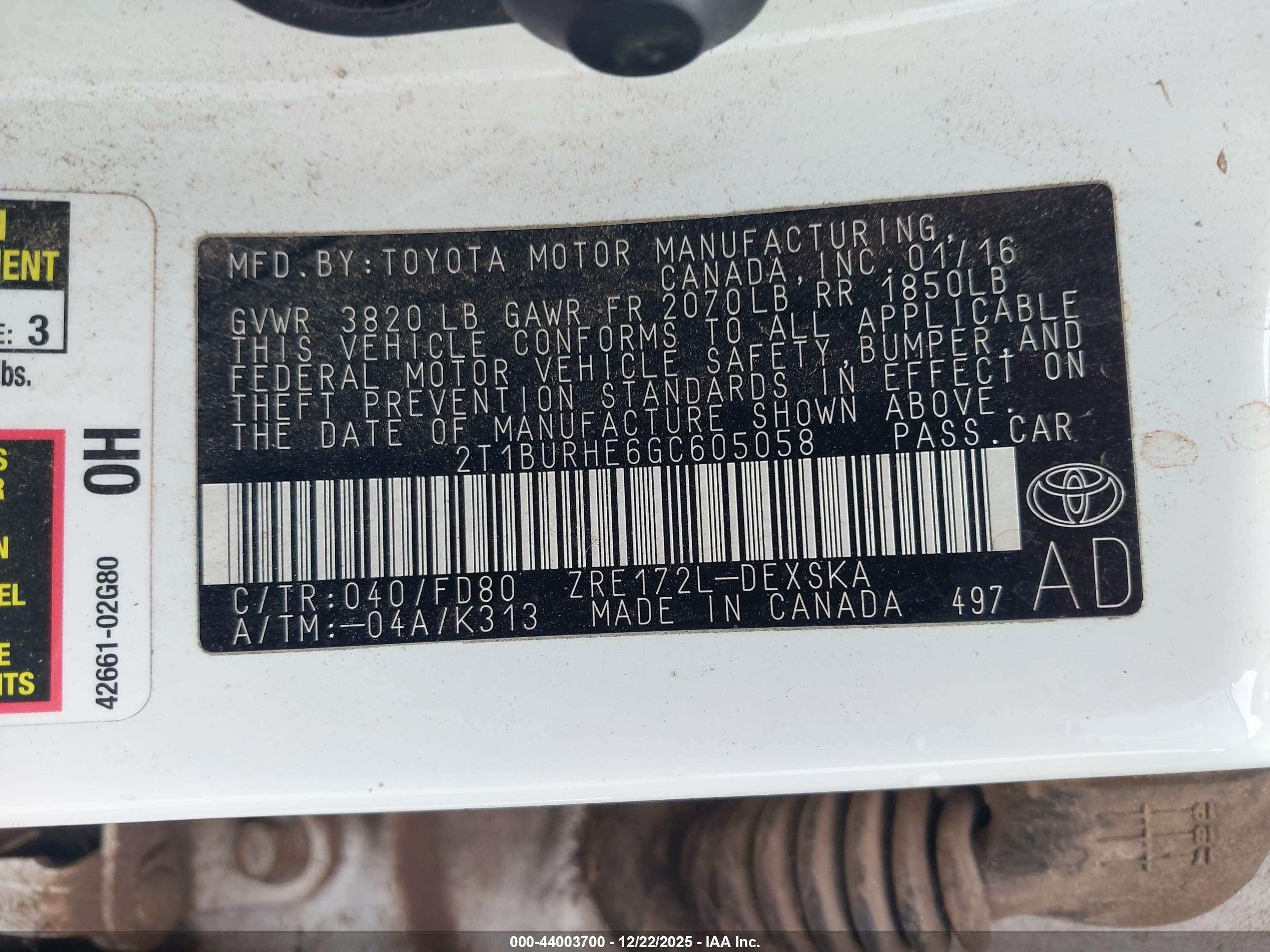 TOYOTA COROLLA image 9