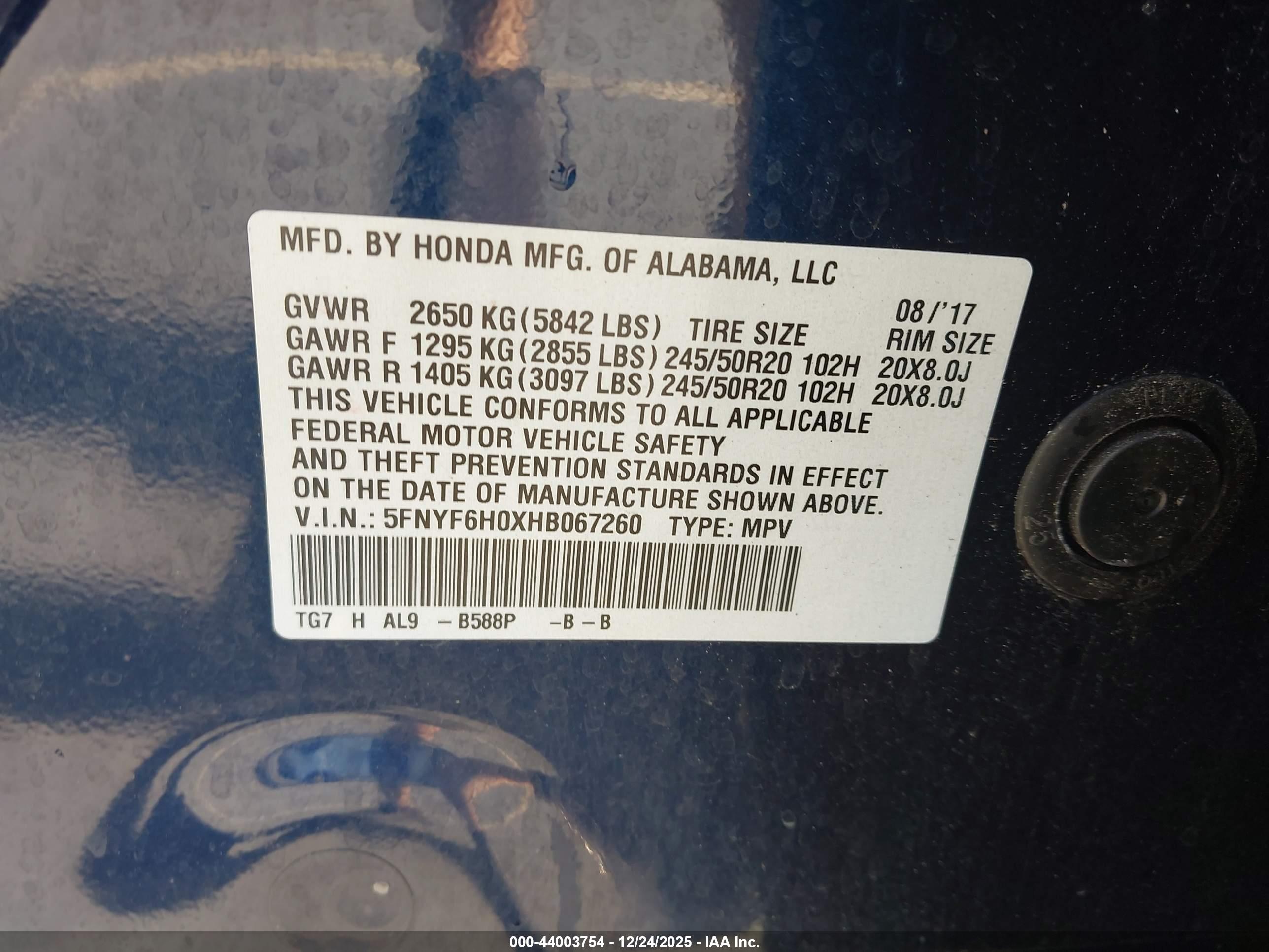 HONDA PILOT image 9