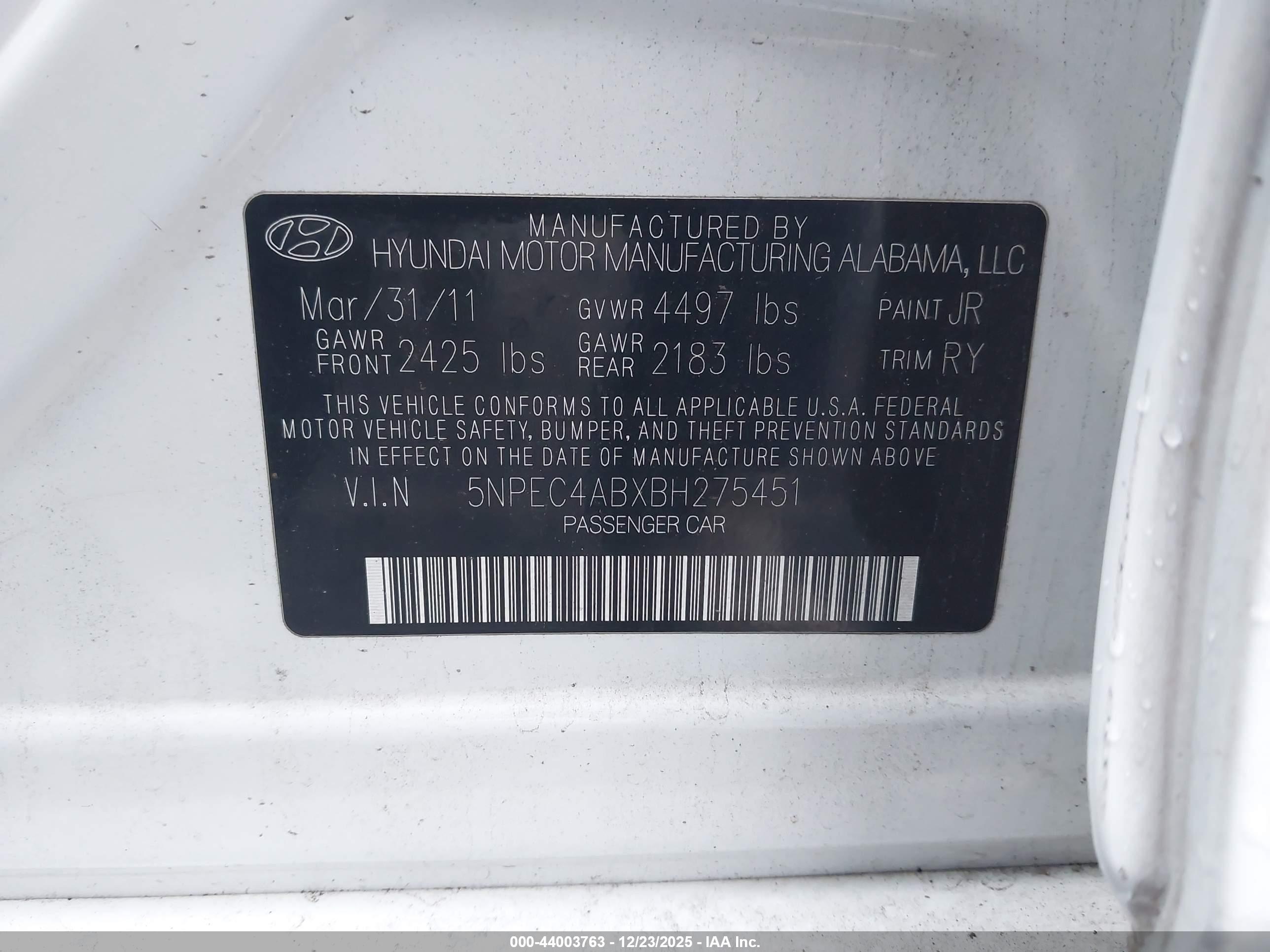 HYUNDAI SONATA image 9