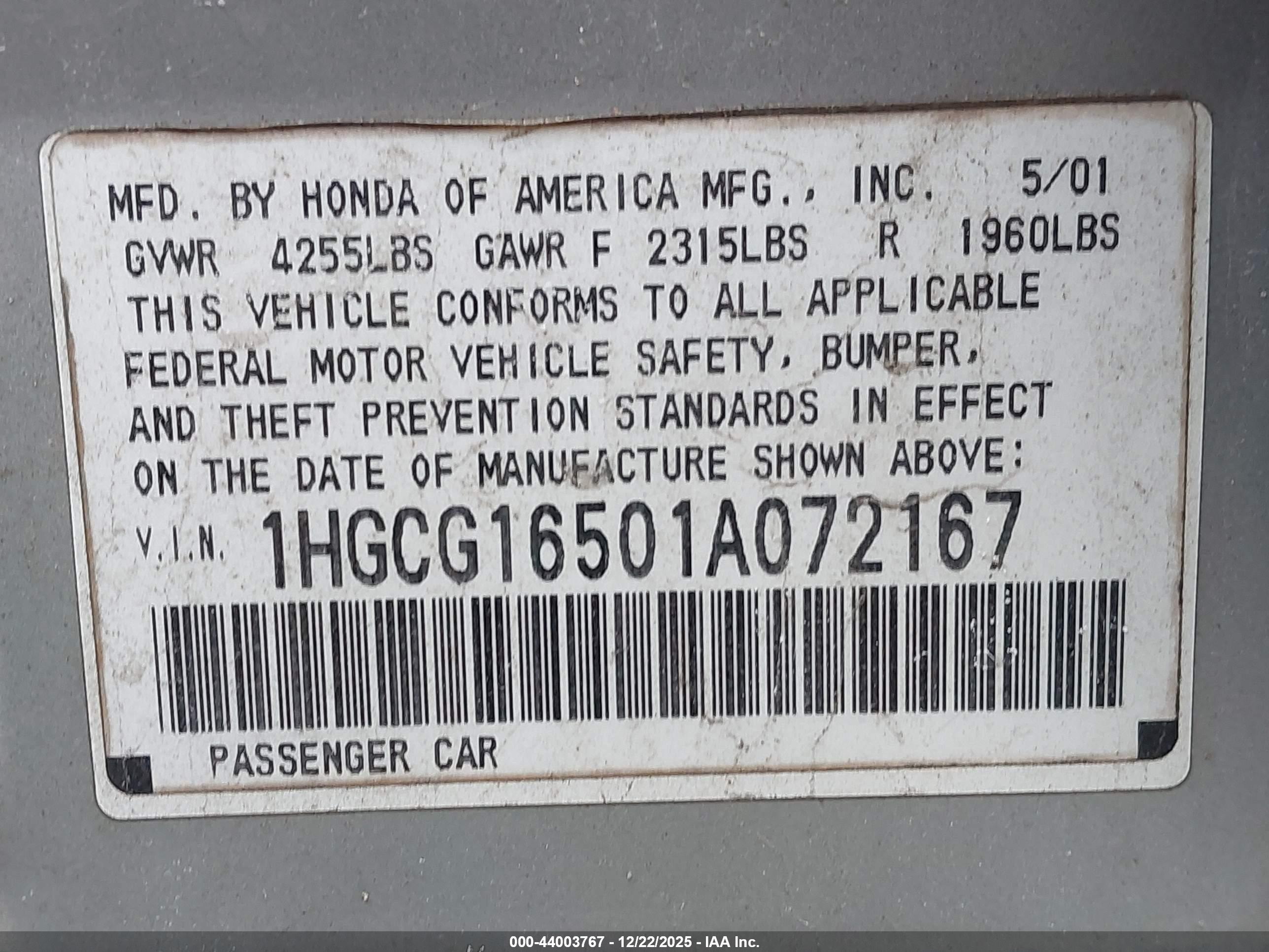 HONDA ACCORD image 9
