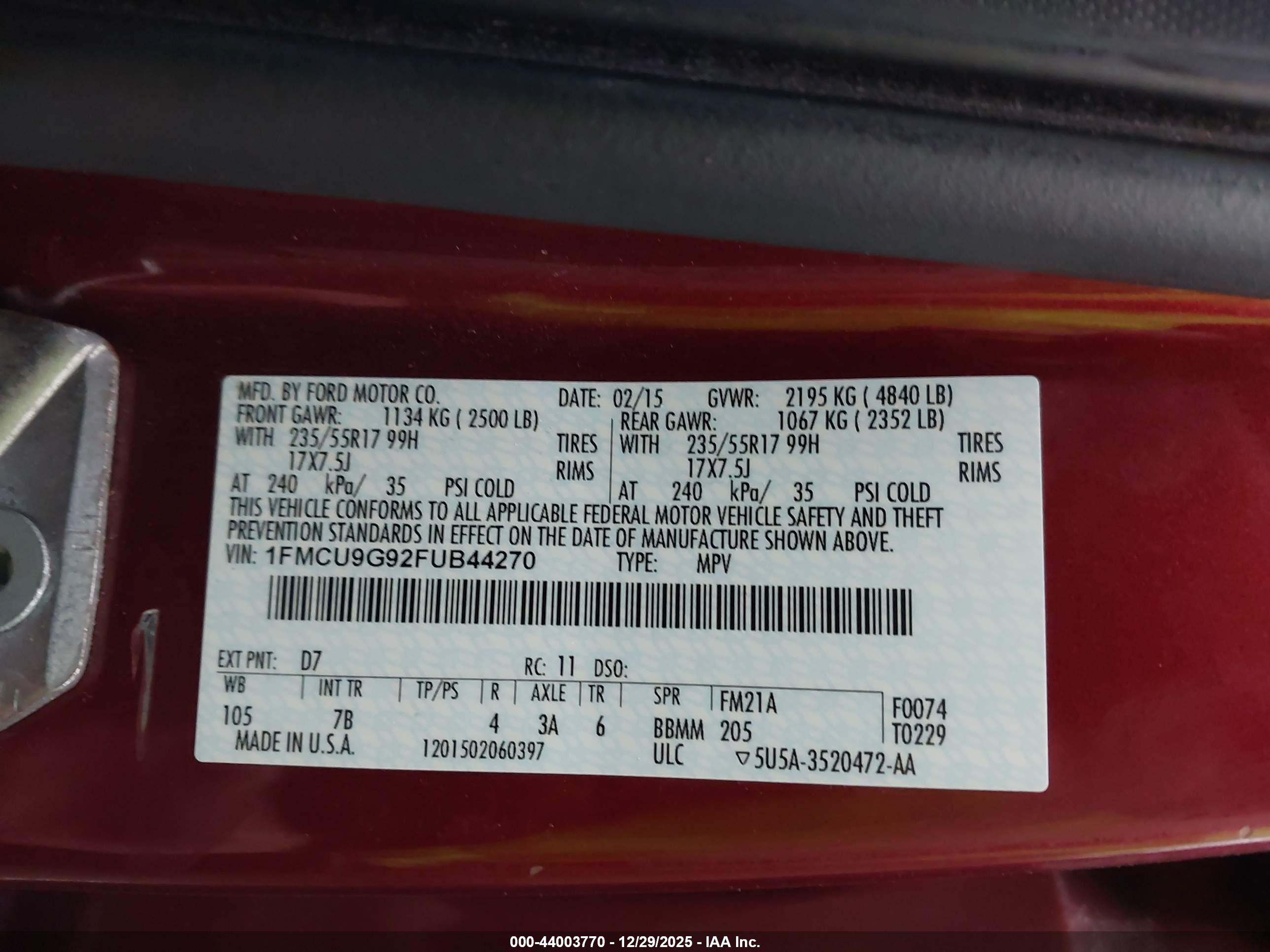 FORD ESCAPE image 9