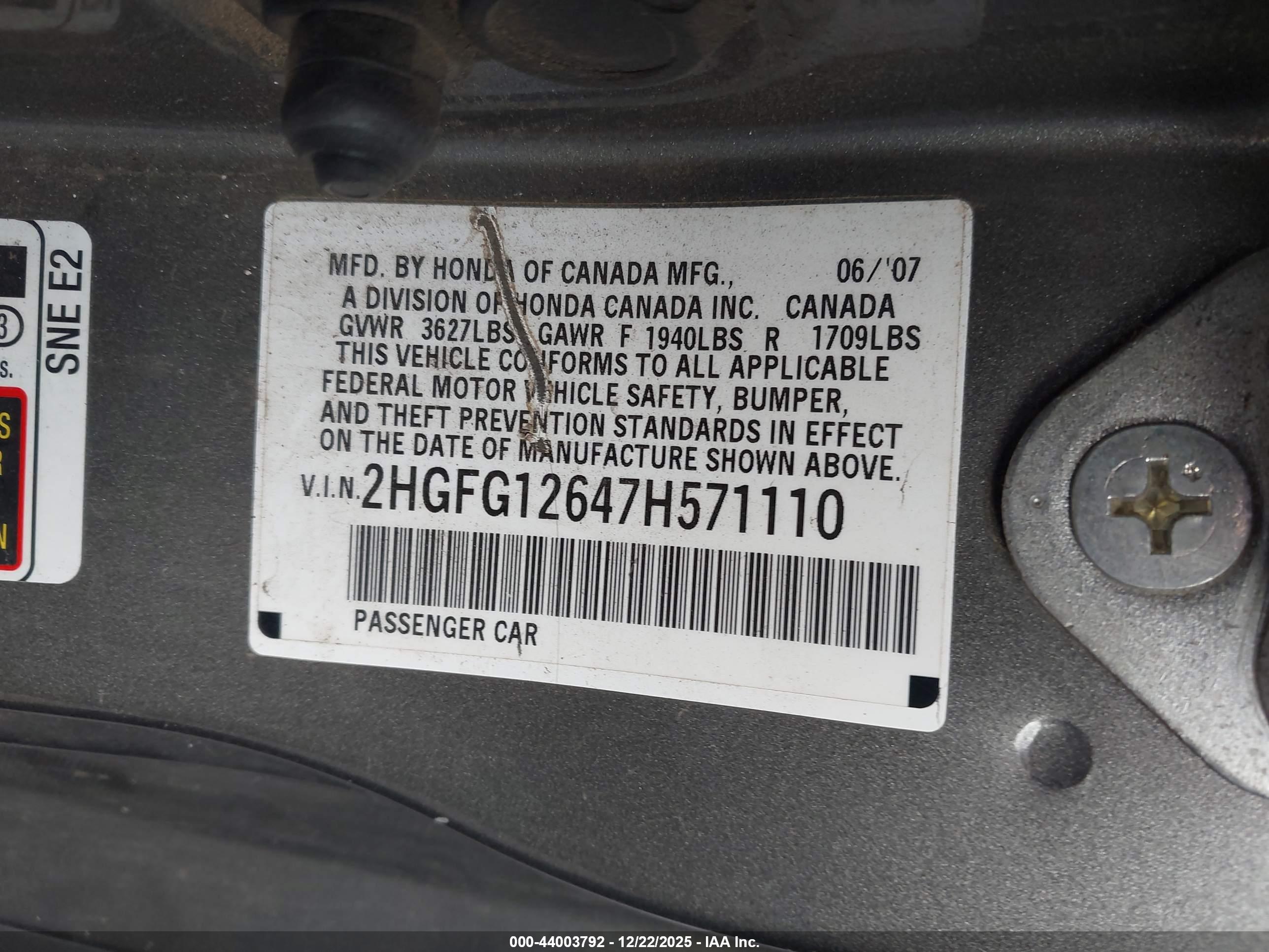 HONDA CIVIC image 9