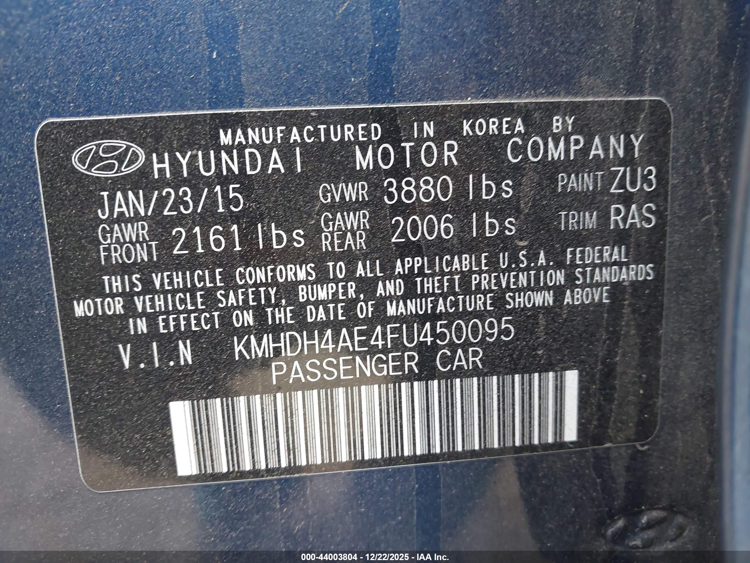 HYUNDAI ELANTRA image 9