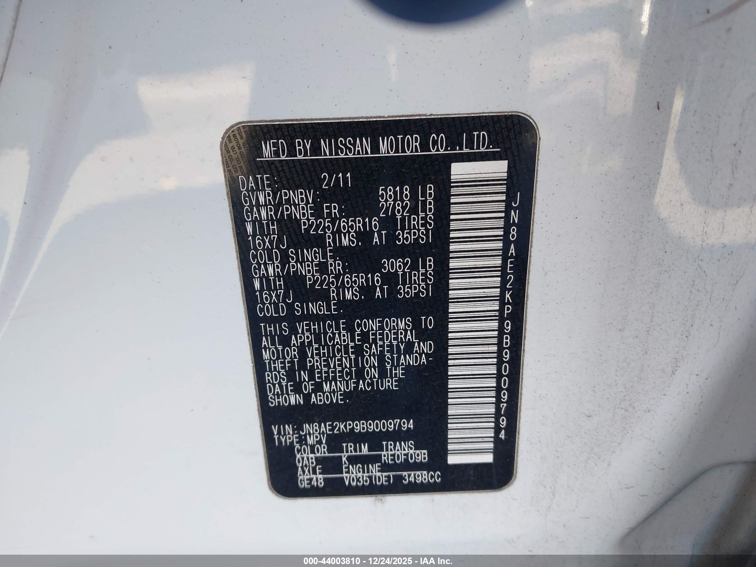 NISSAN QUEST image 9