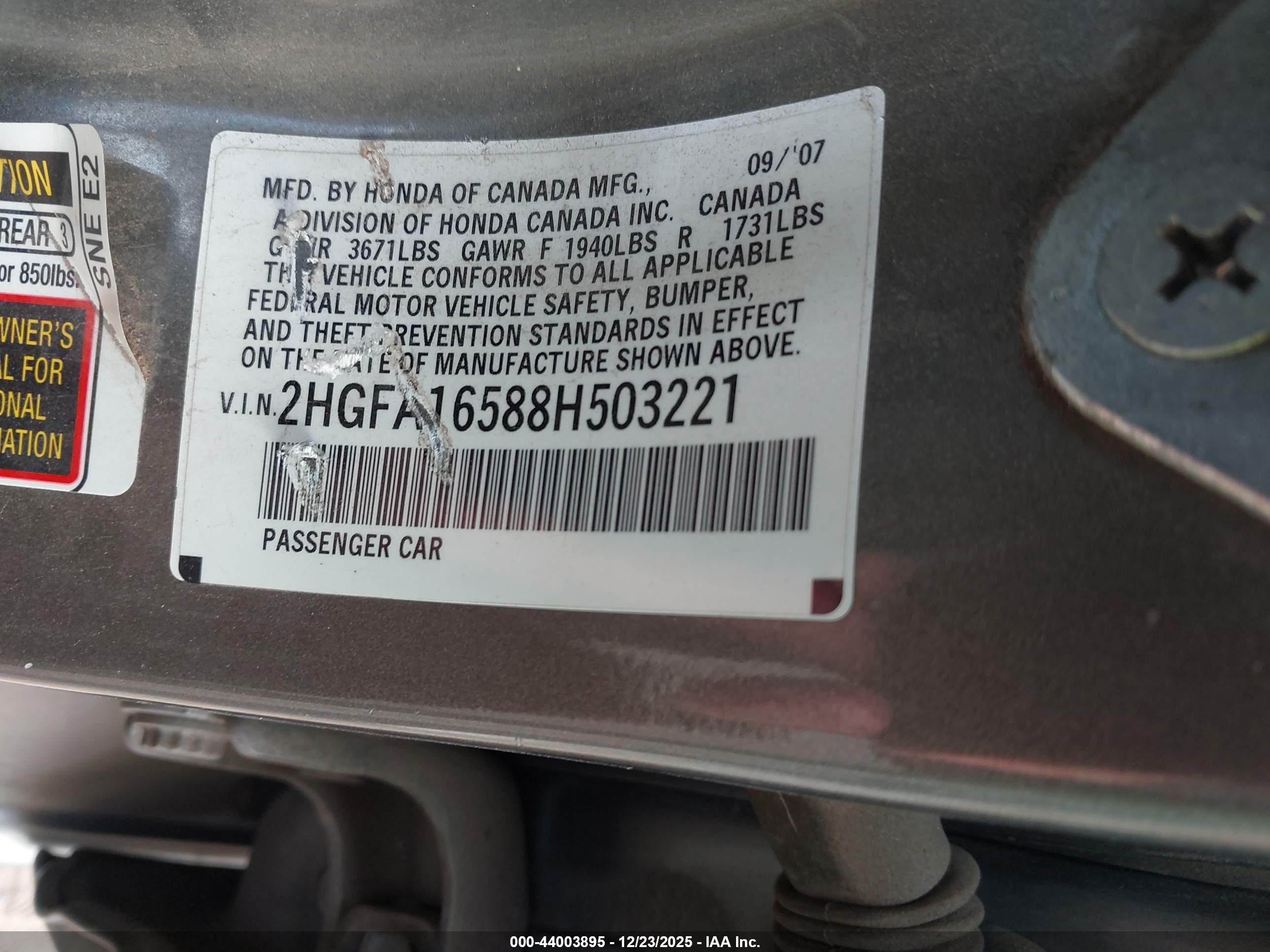 HONDA CIVIC image 9