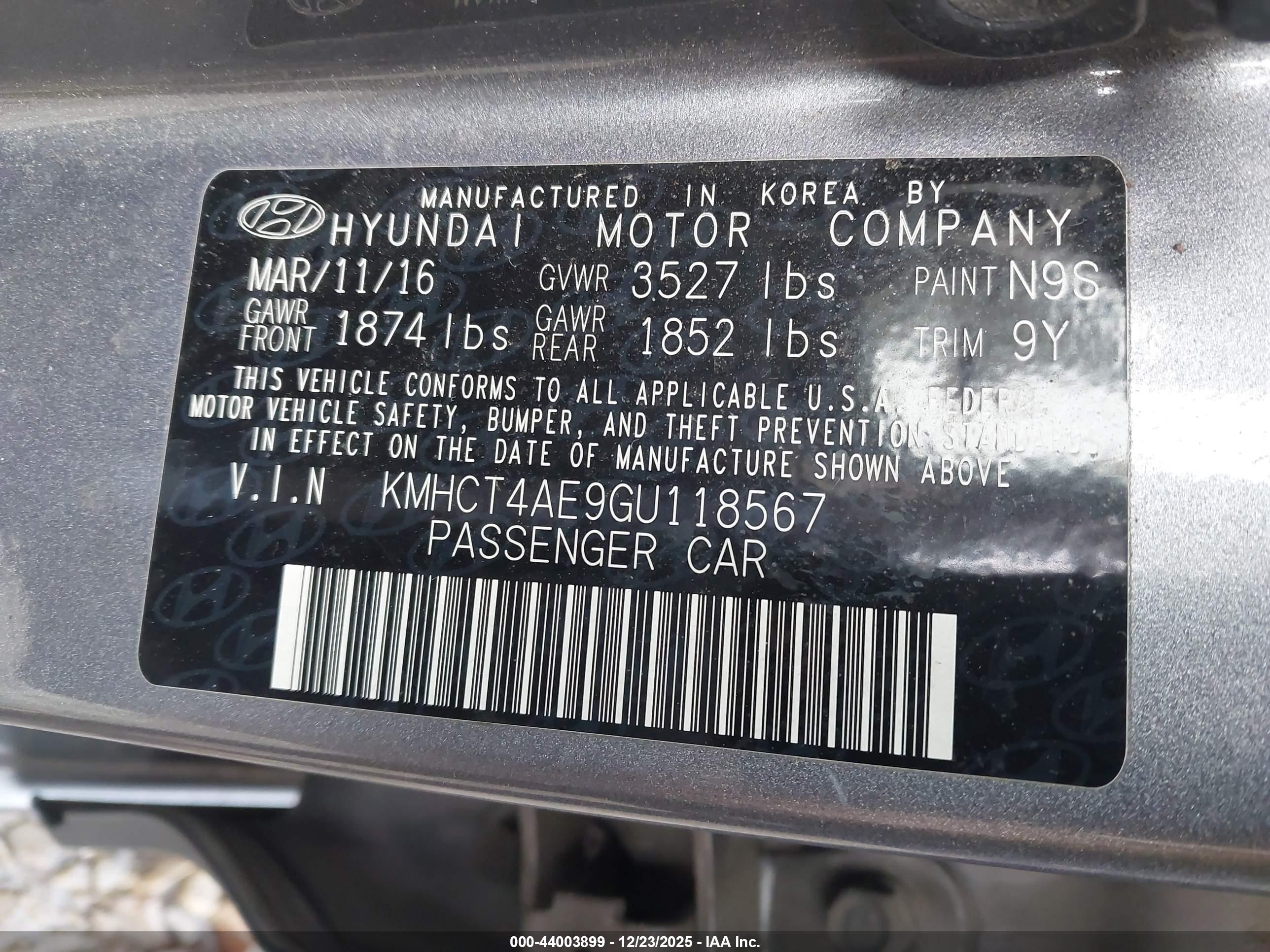 HYUNDAI ACCENT image 9