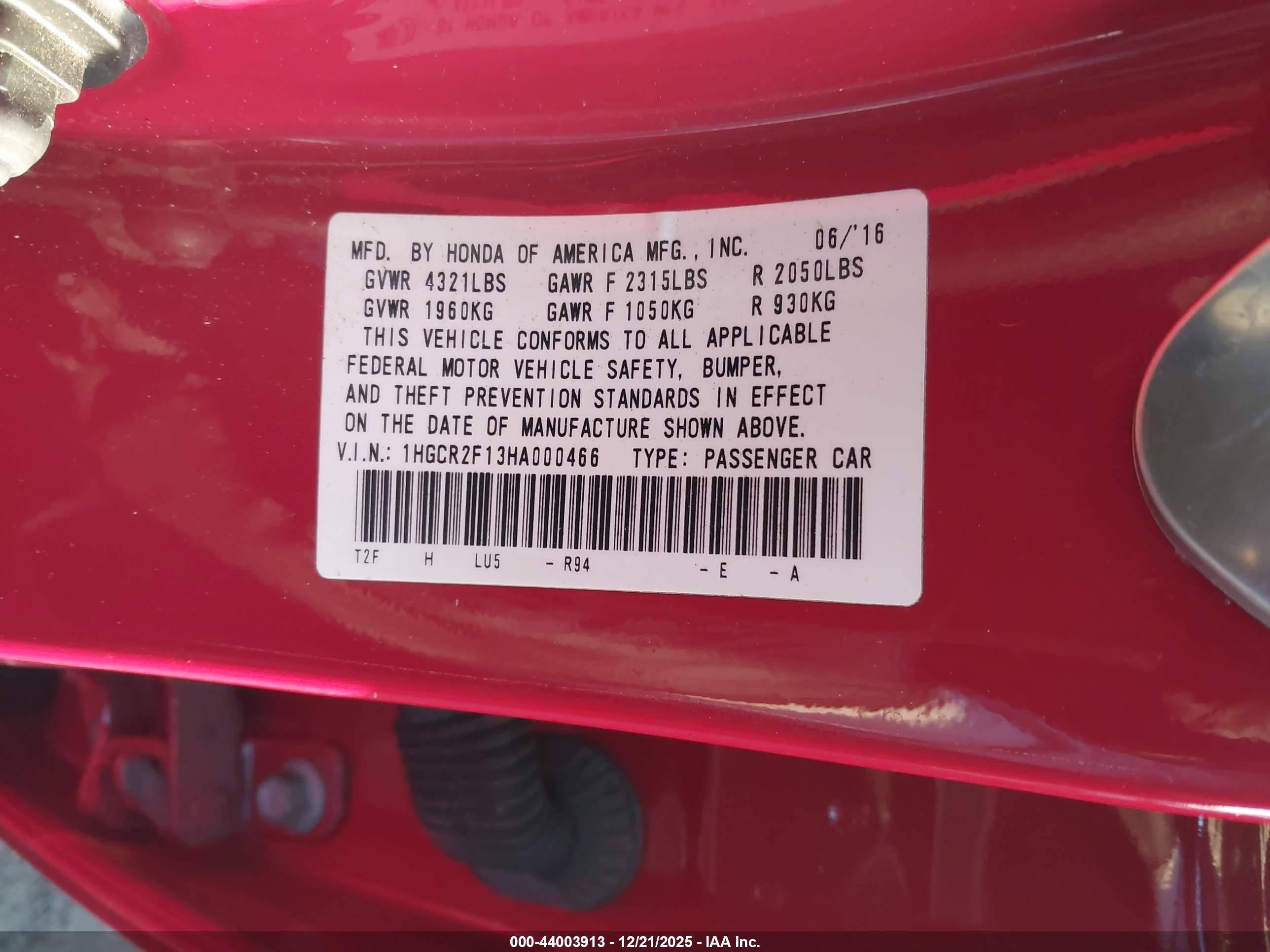 HONDA ACCORD image 9