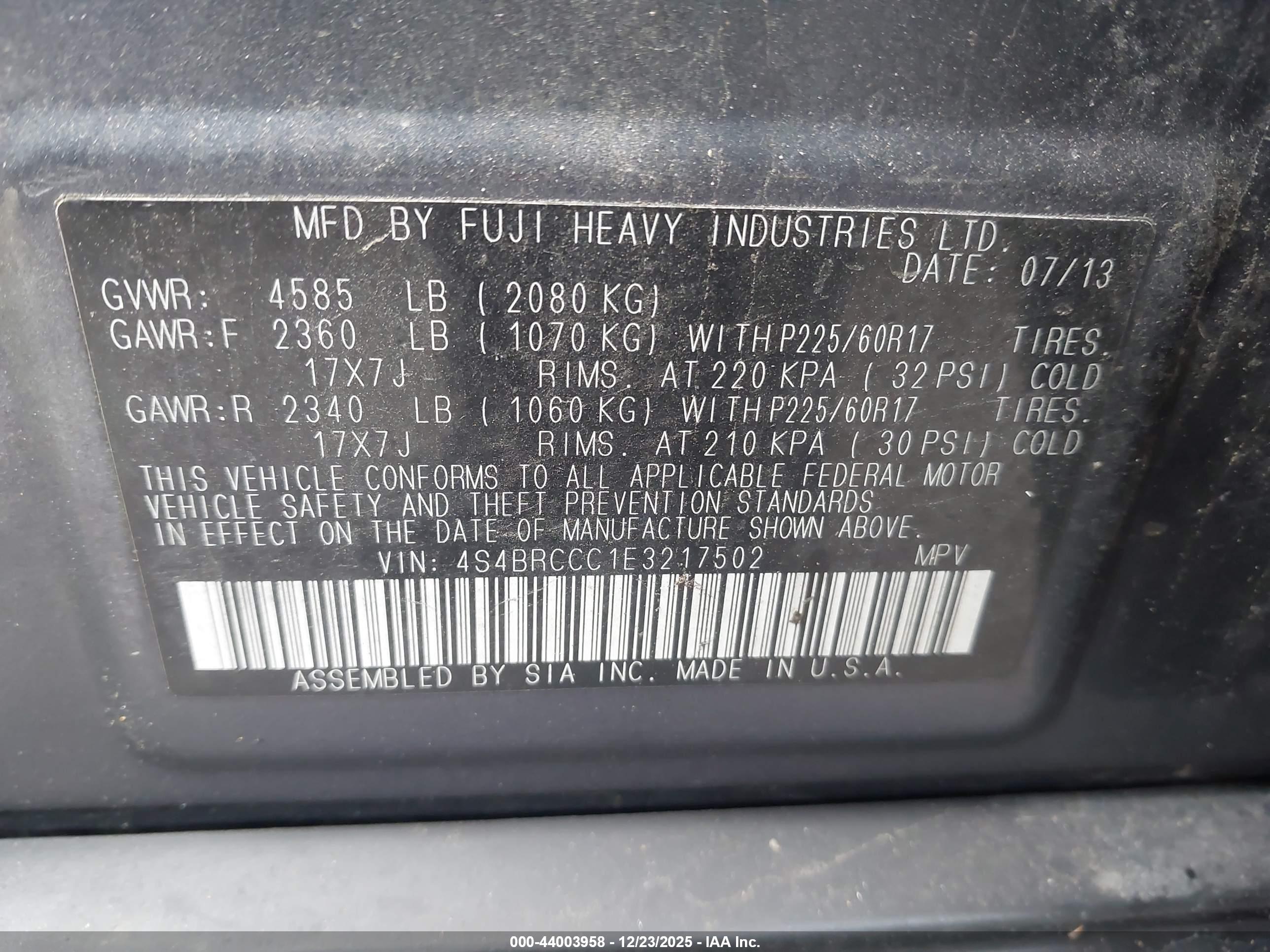 SUBARU OUTBACK image 9