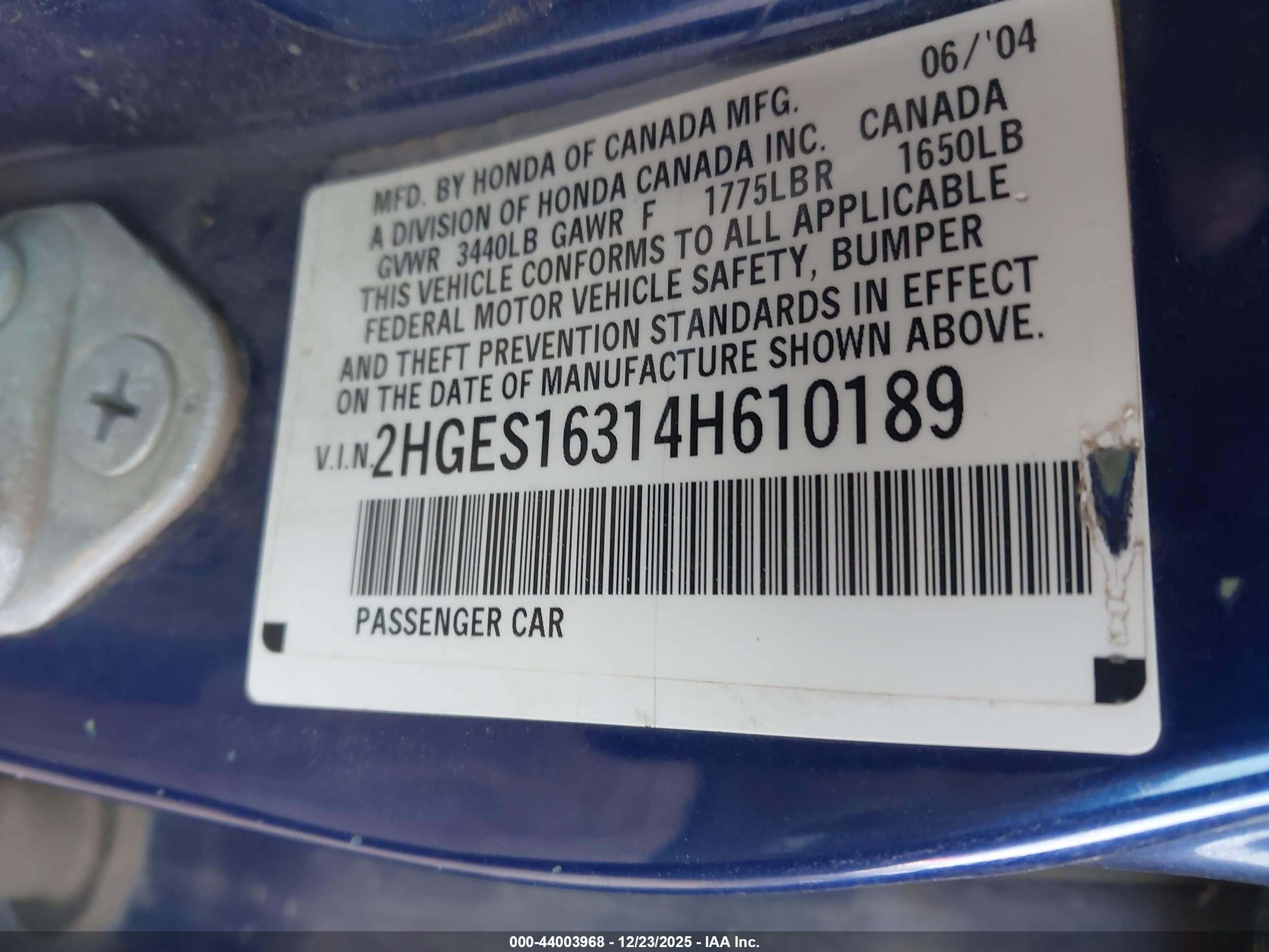 HONDA CIVIC image 9