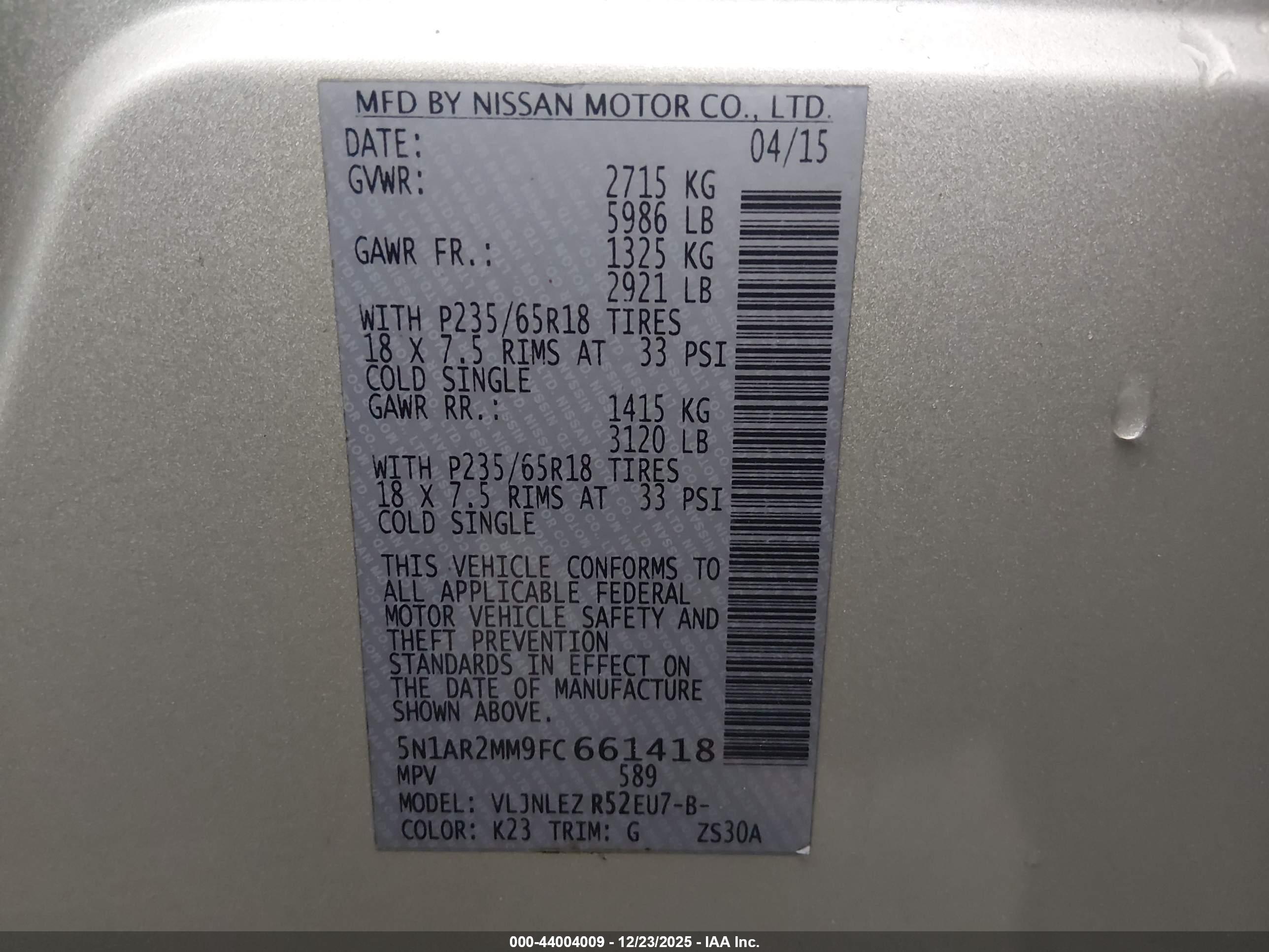 NISSAN PATHFINDER image 9