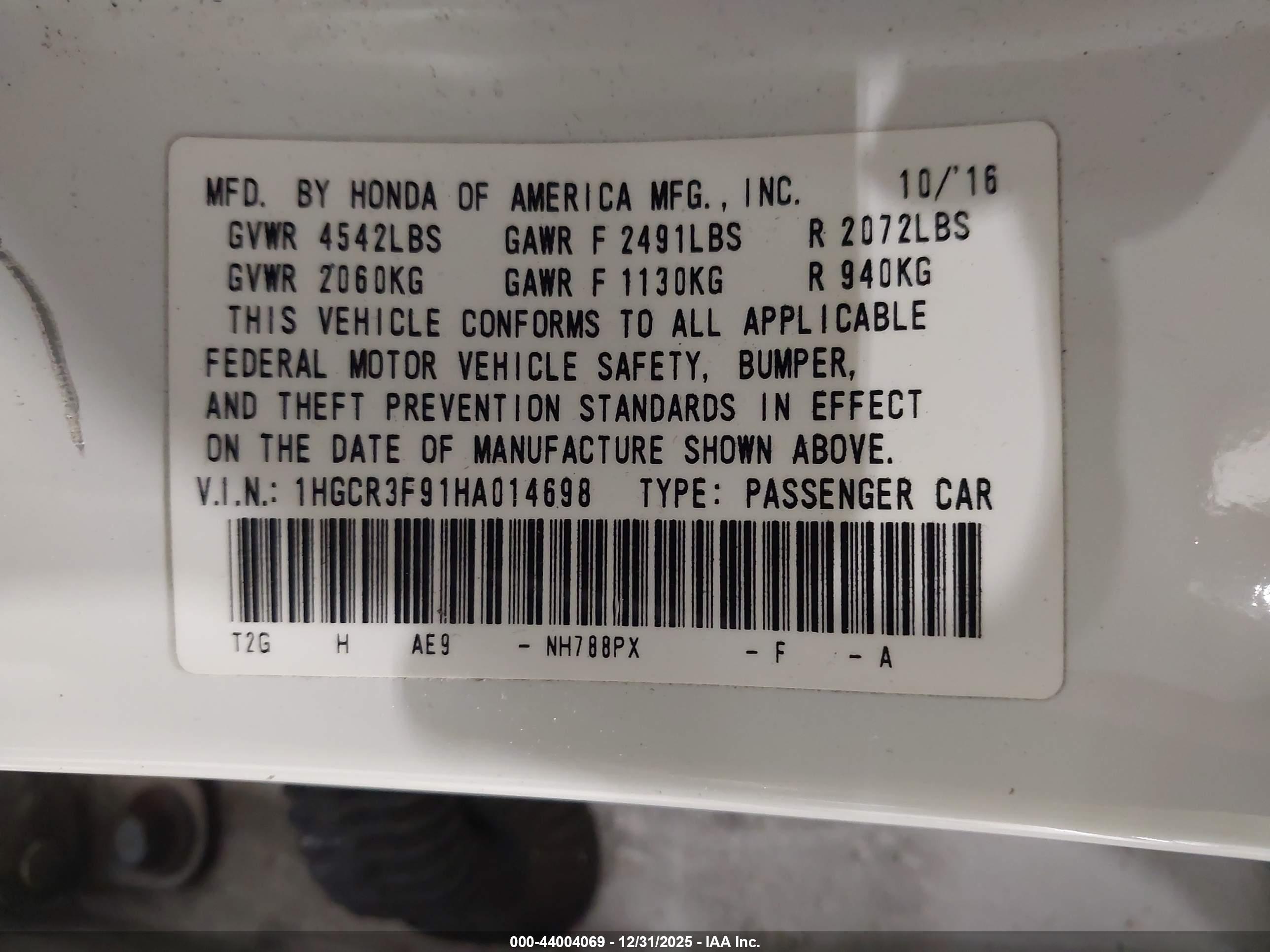 HONDA ACCORD image 9