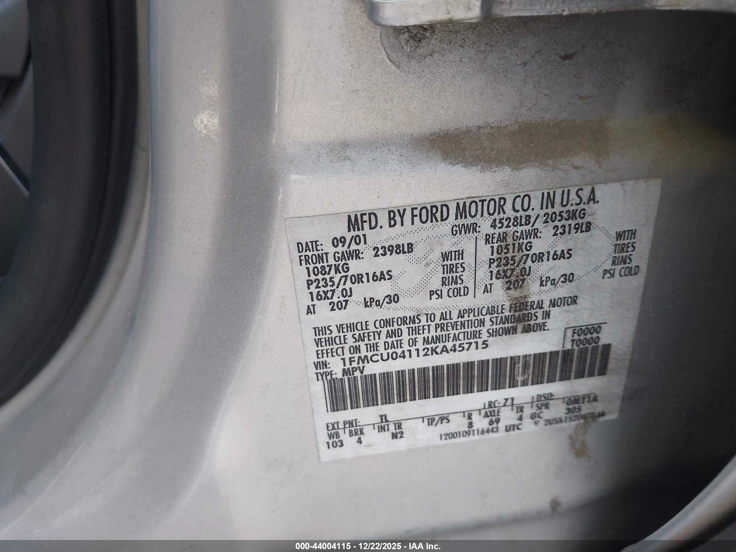 FORD ESCAPE image 9