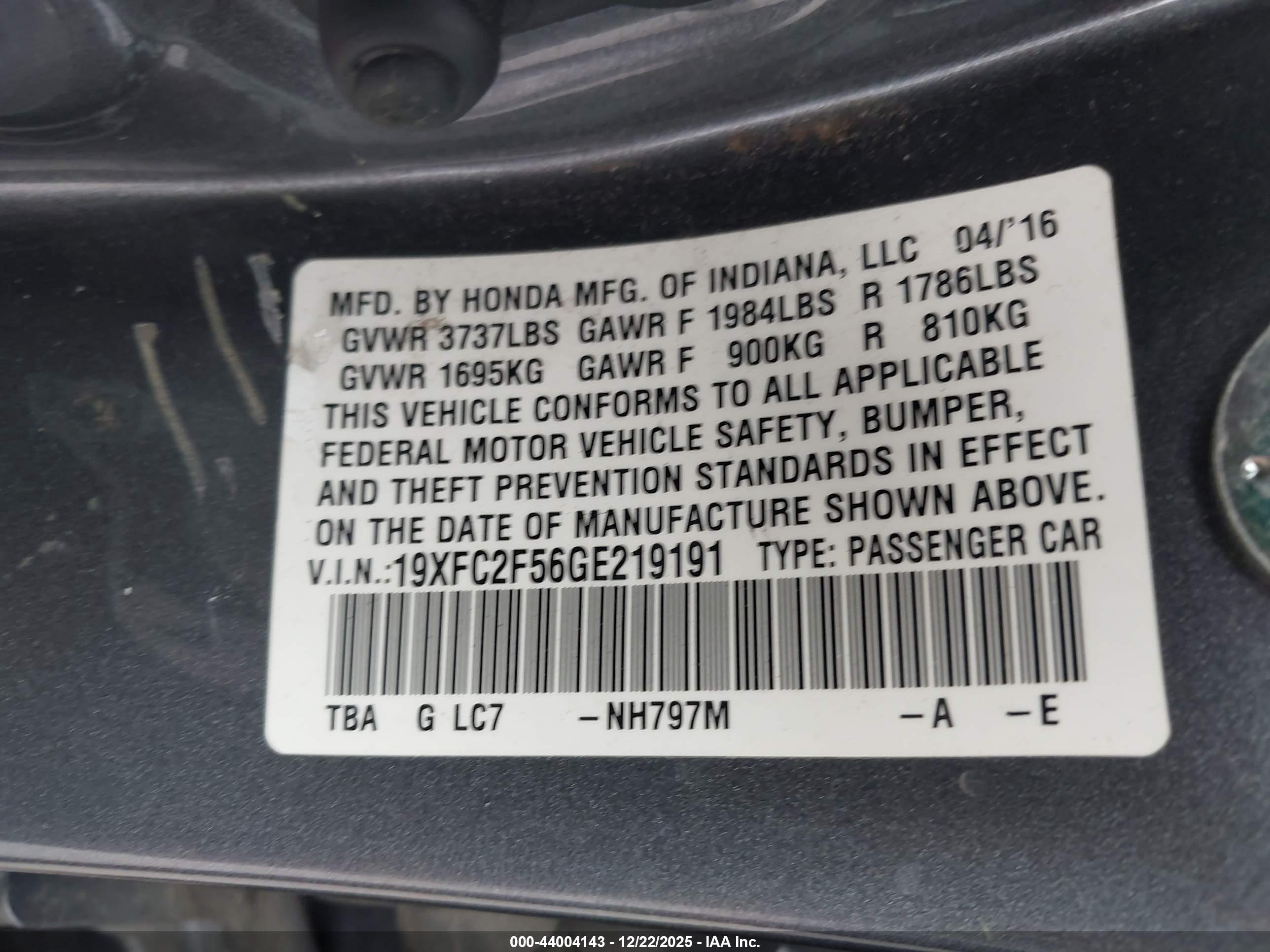 HONDA CIVIC image 9